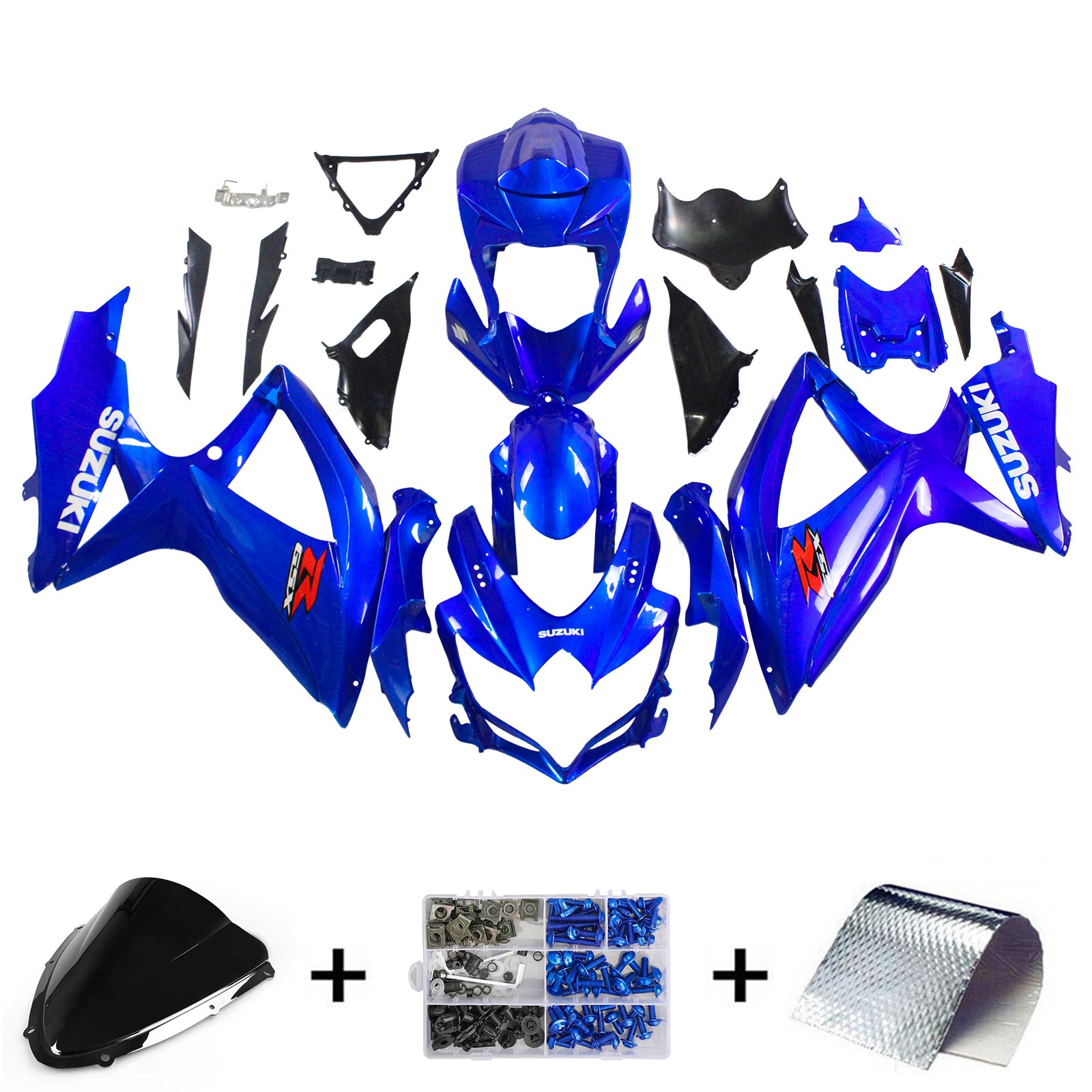 Suzuki GSXR 600/750 2008-2010 Kit Carenado Carroceria Plastico ABS K8