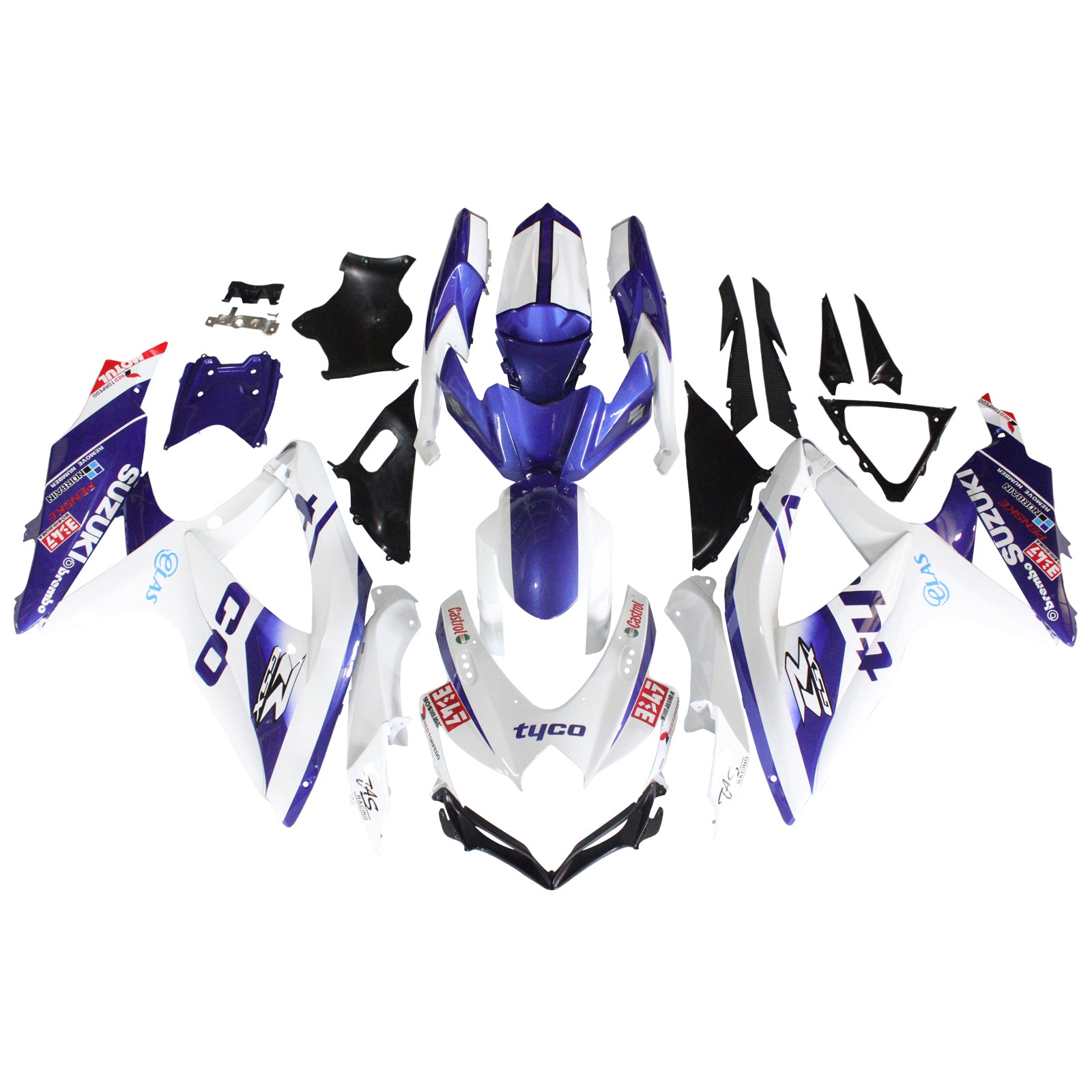 Suzuki GSXR 600/750 2008-2010 Fairing Kit Bodywork Plastic ABS K8