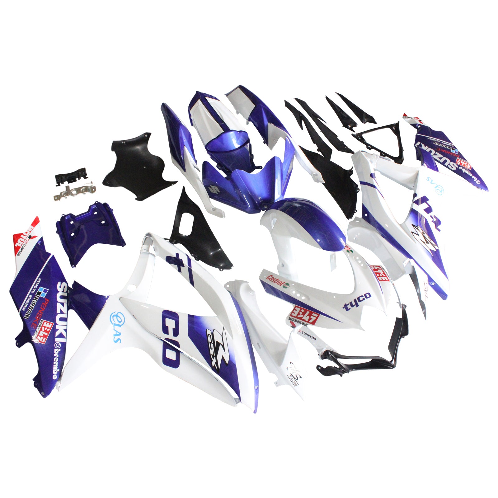 Suzuki GSXR 600/750 2008-2010 Fairing Kit Bodywork Plastic ABS K8