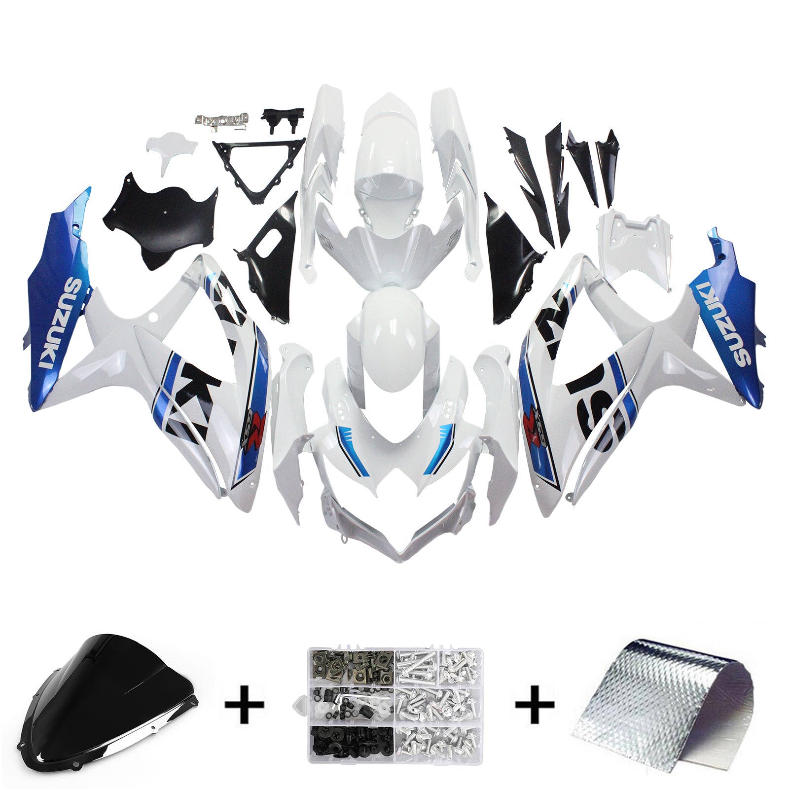 Suzuki GSXR 600/750 2008-2010 Kit Carenado Carroceria Plastico ABS K8