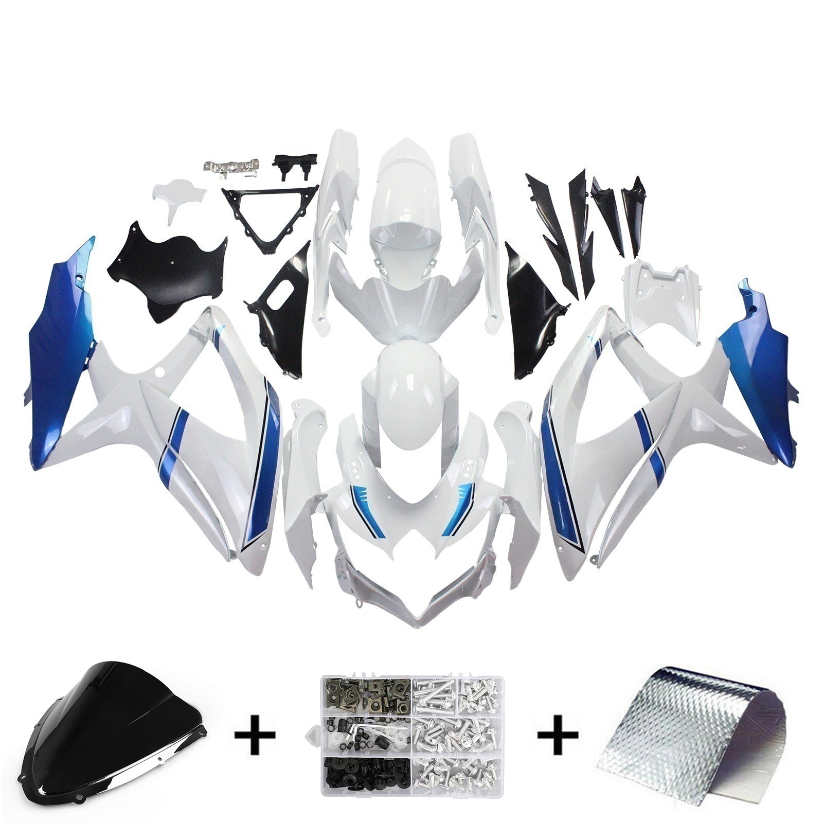 Suzuki GSXR 600/750 2008-2010 Fairing Kit Bodywork Plastic ABS K8