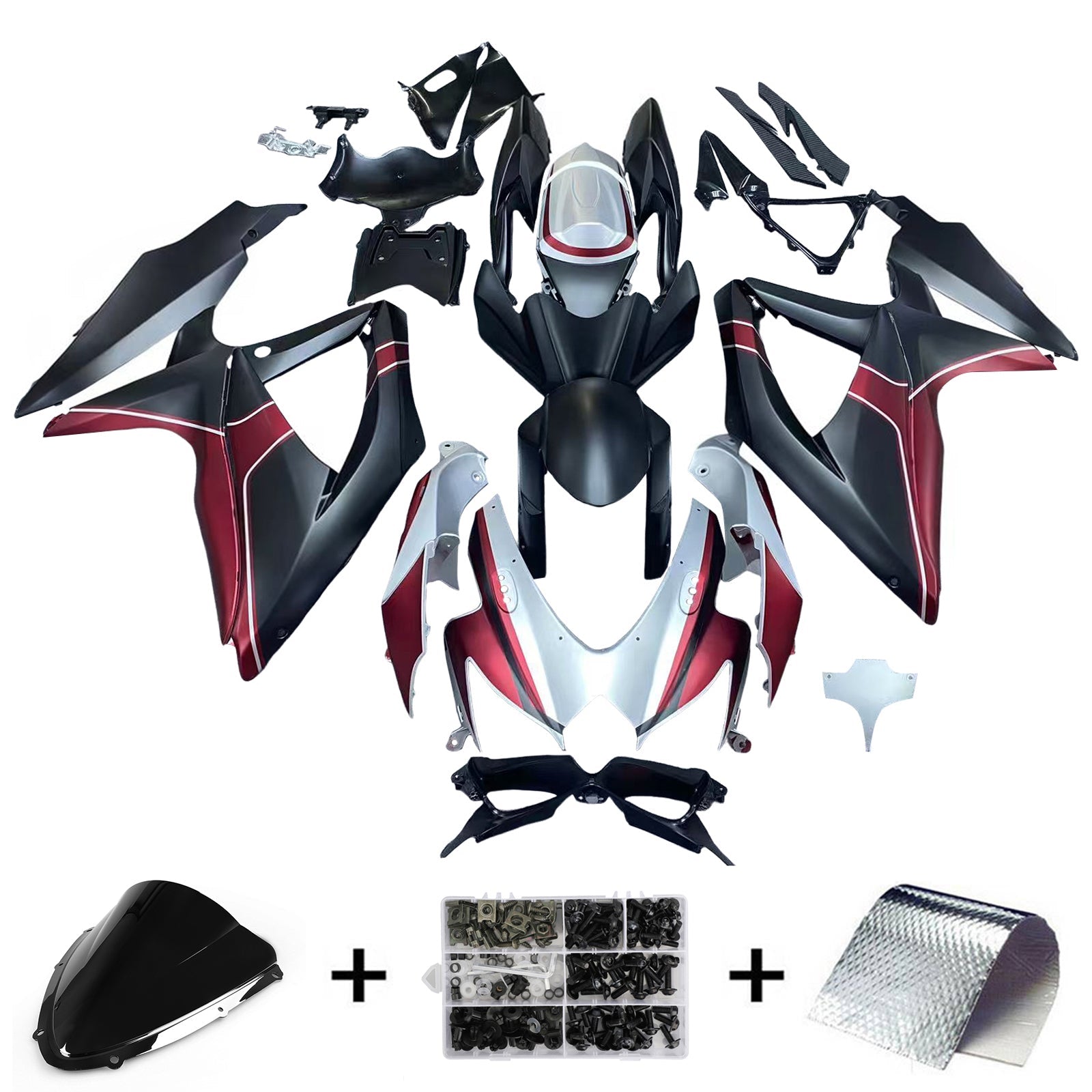 Suzuki GSXR 600/750 2008-2010 K8 Fairing Kit Bodywork Plastic ABS