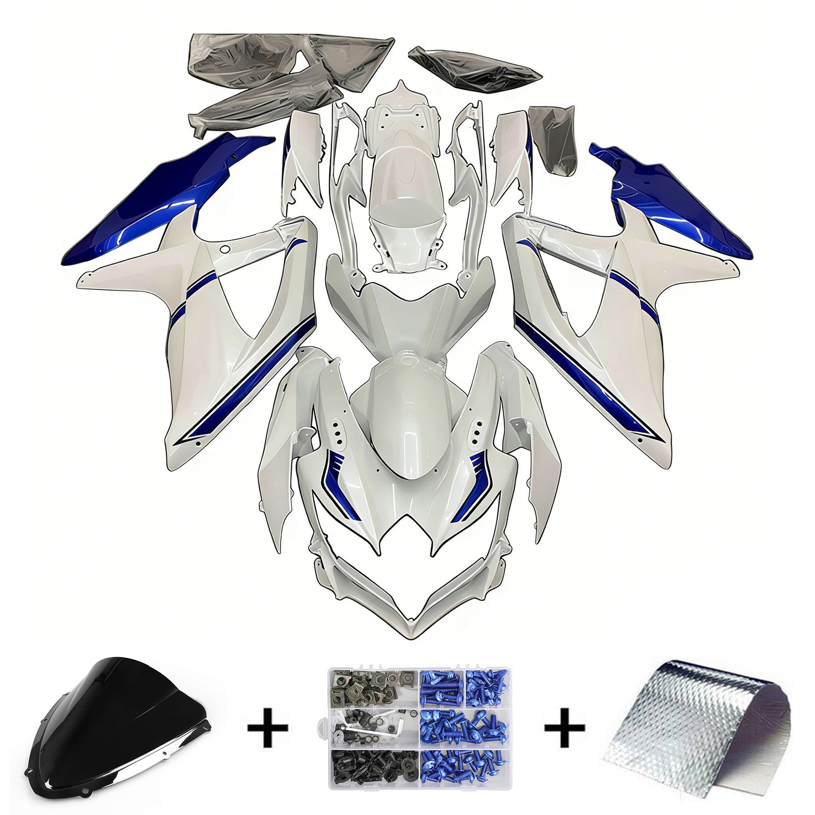 Suzuki GSXR 600/750 2008-2010 K8 Fairing Kit Bodywork Plastic ABS