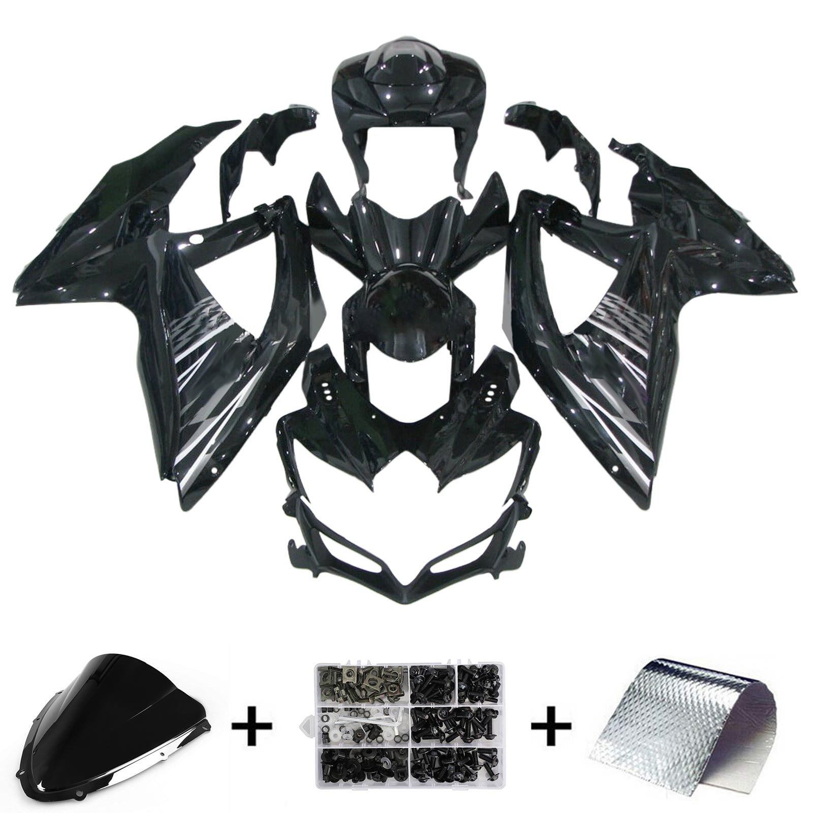 Amotopart Suzuki GSXR 600/750 2008-2010 K8 Fairing Kit Bodywork Plastic ABS