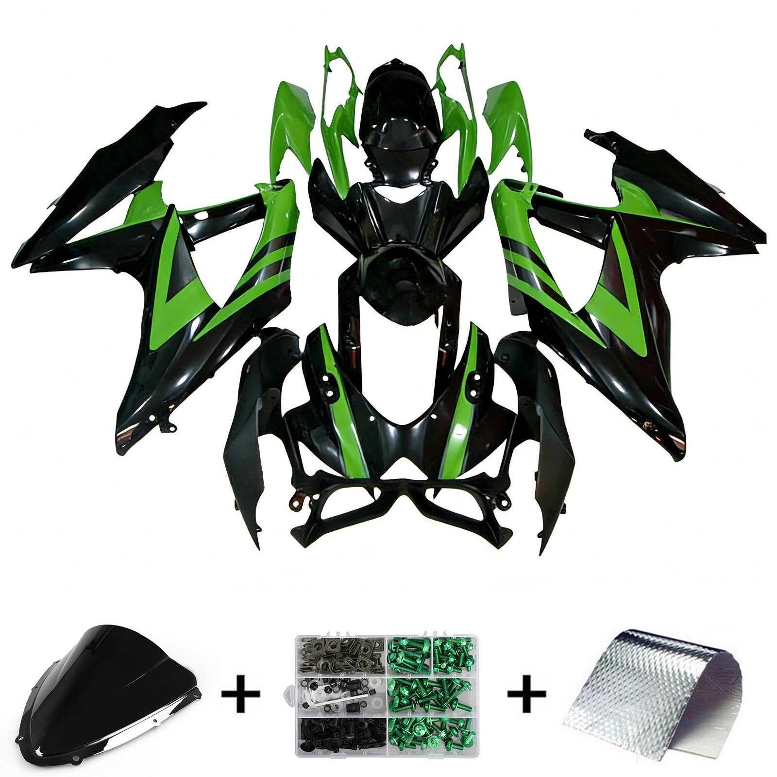 Amotopart Suzuki GSXR 600/750 2008-2010 K8 Fairing Kit Bodywork Plastic ABS