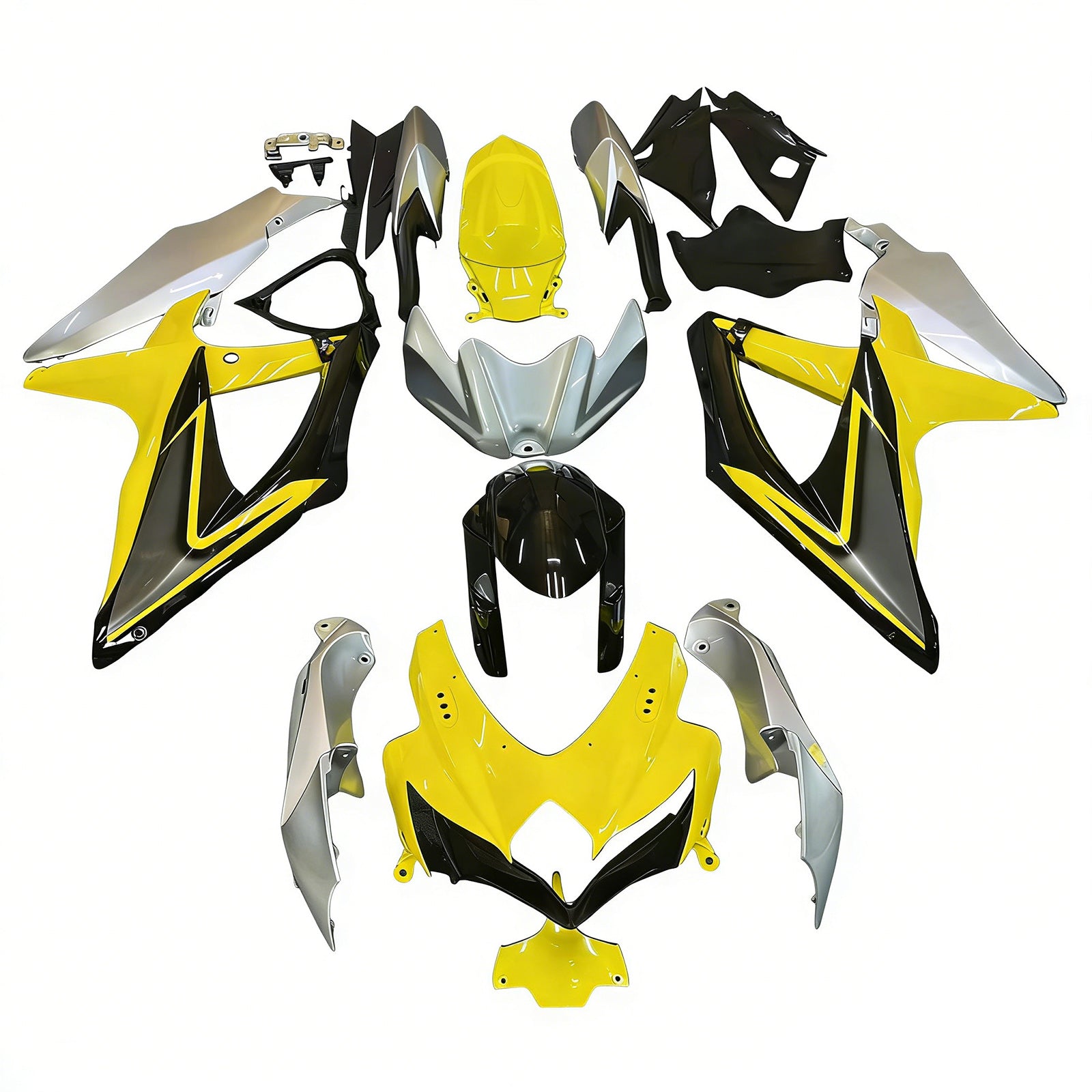 Amotopart Suzuki GSXR 600/750 2008-2010 K8 Fairing Kit Bodywork Plastic ABS
