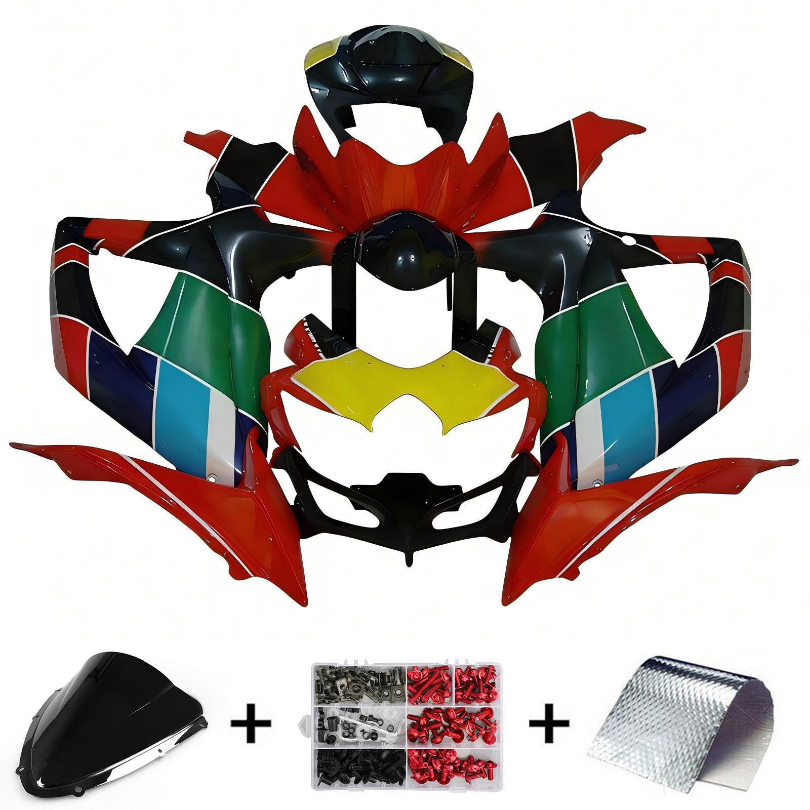 Amotopart Suzuki GSXR 600/750 2008-2010 K8 Fairing Kit Bodywork Plastic ABS