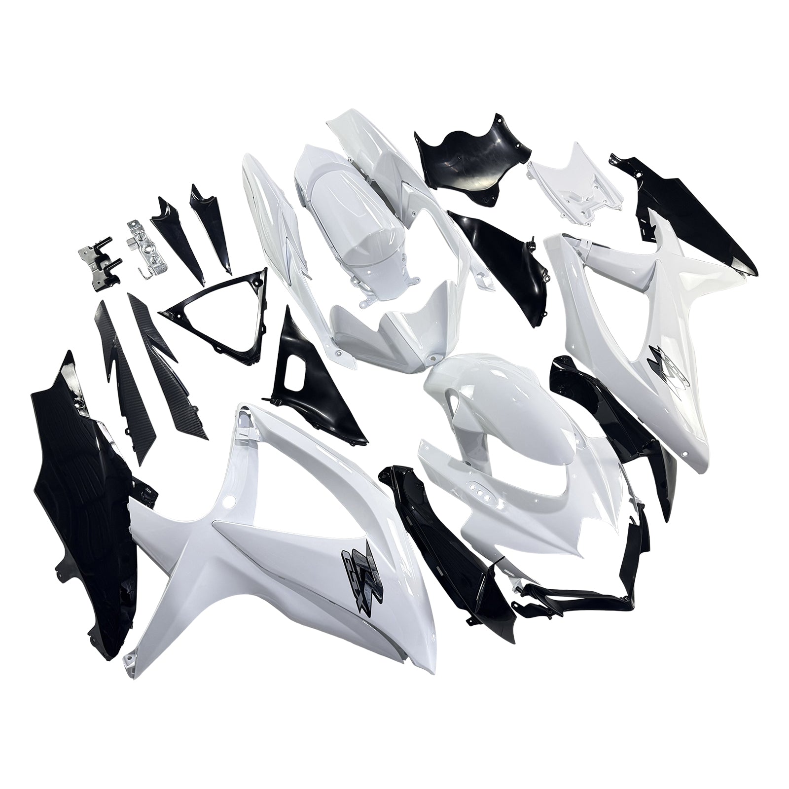 White Injection Fairing Kit Bodywork Plastic ABS For Suzuki GSXR 600/750 2008-2010 K8