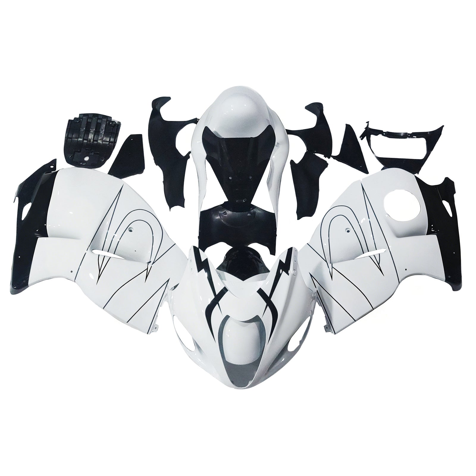 Fairings 1999-2007 Suzuki GSX1300 Hayabusa White Alstare Corona  Generic