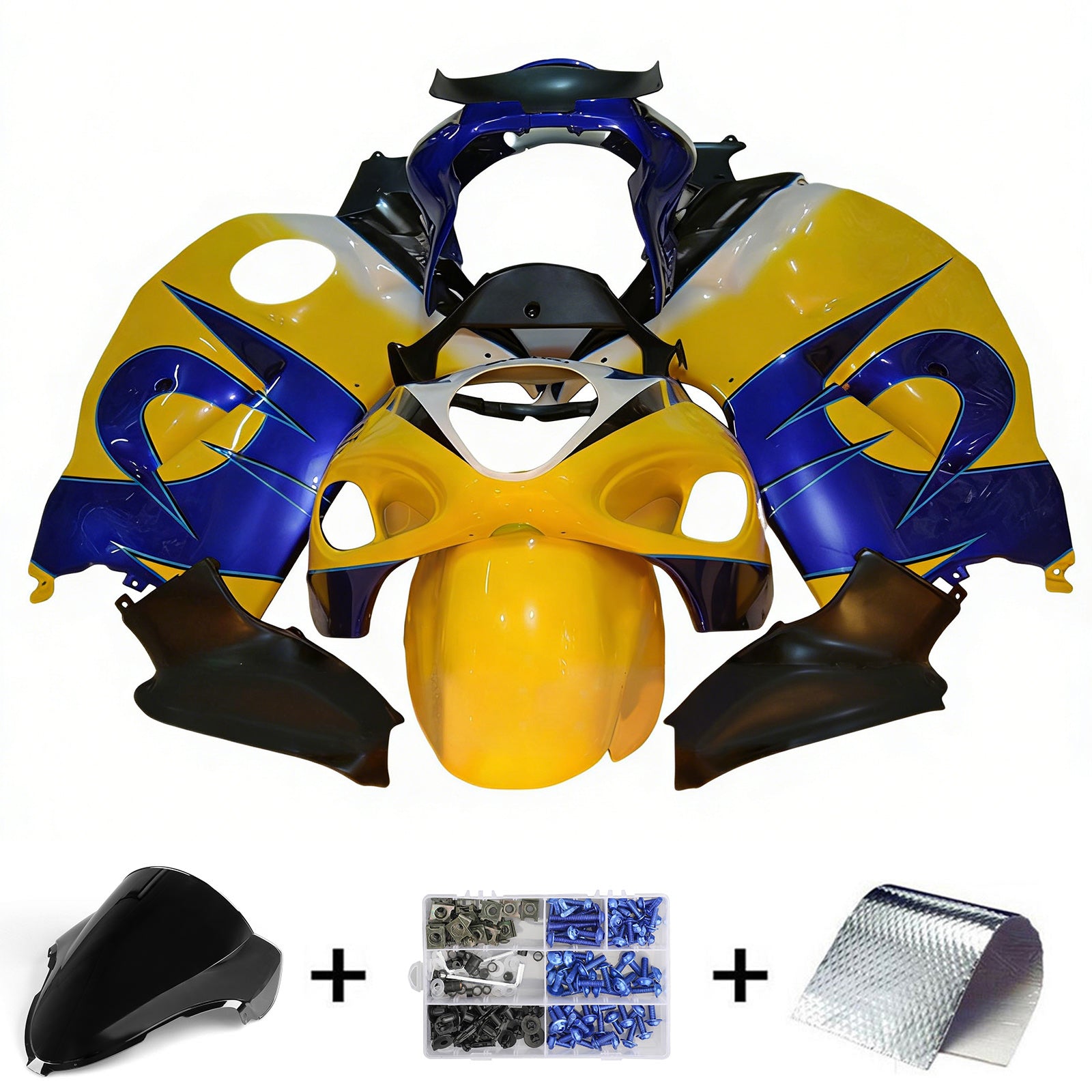 Amotopart Suzuki Hayabusa GSX1300R 1999-2007 Fairing Kit Bodywork Plastic ABS