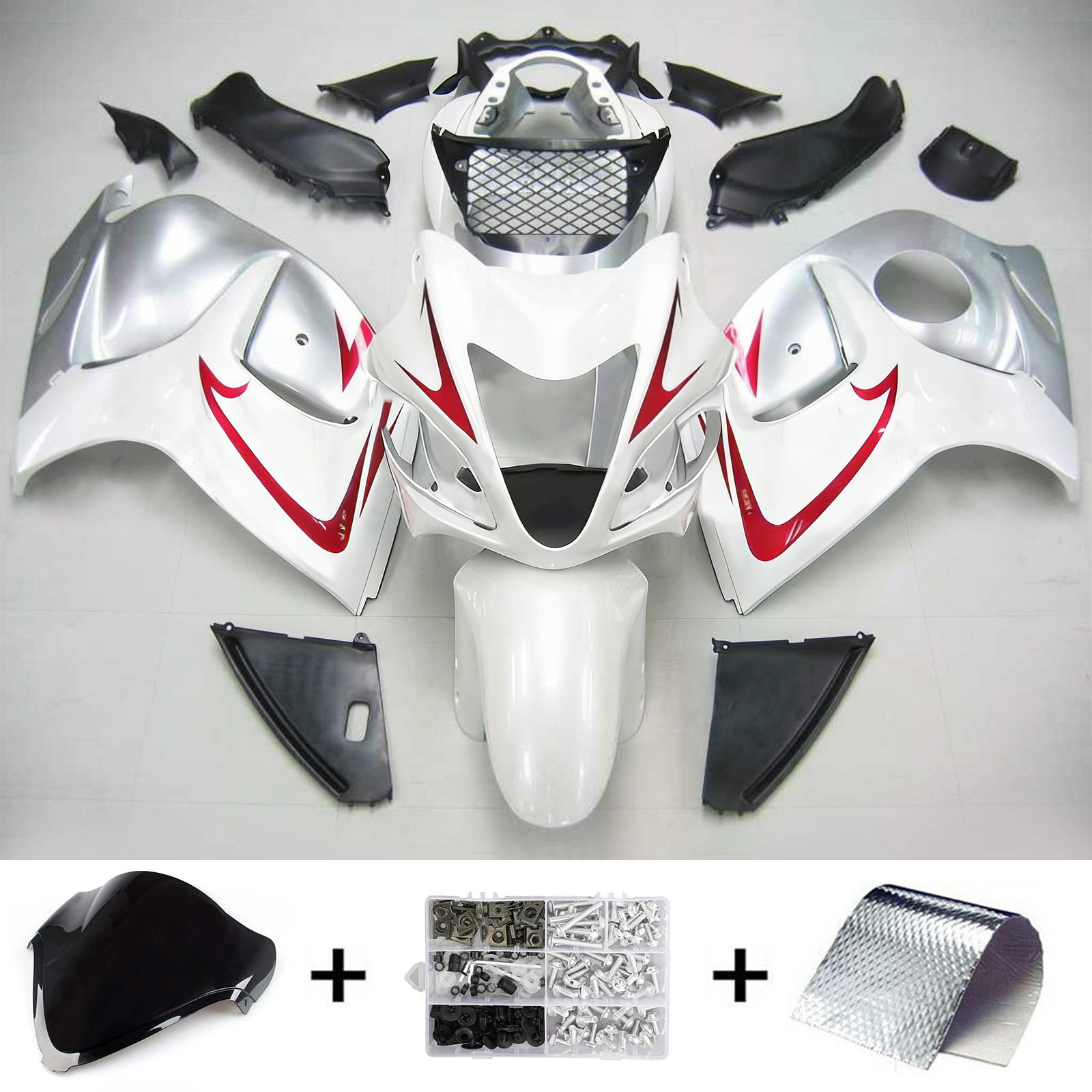 스즈키 하야부사 GSXR1300 2008-2020 페어링 키트 차체 플라스틱 ABS