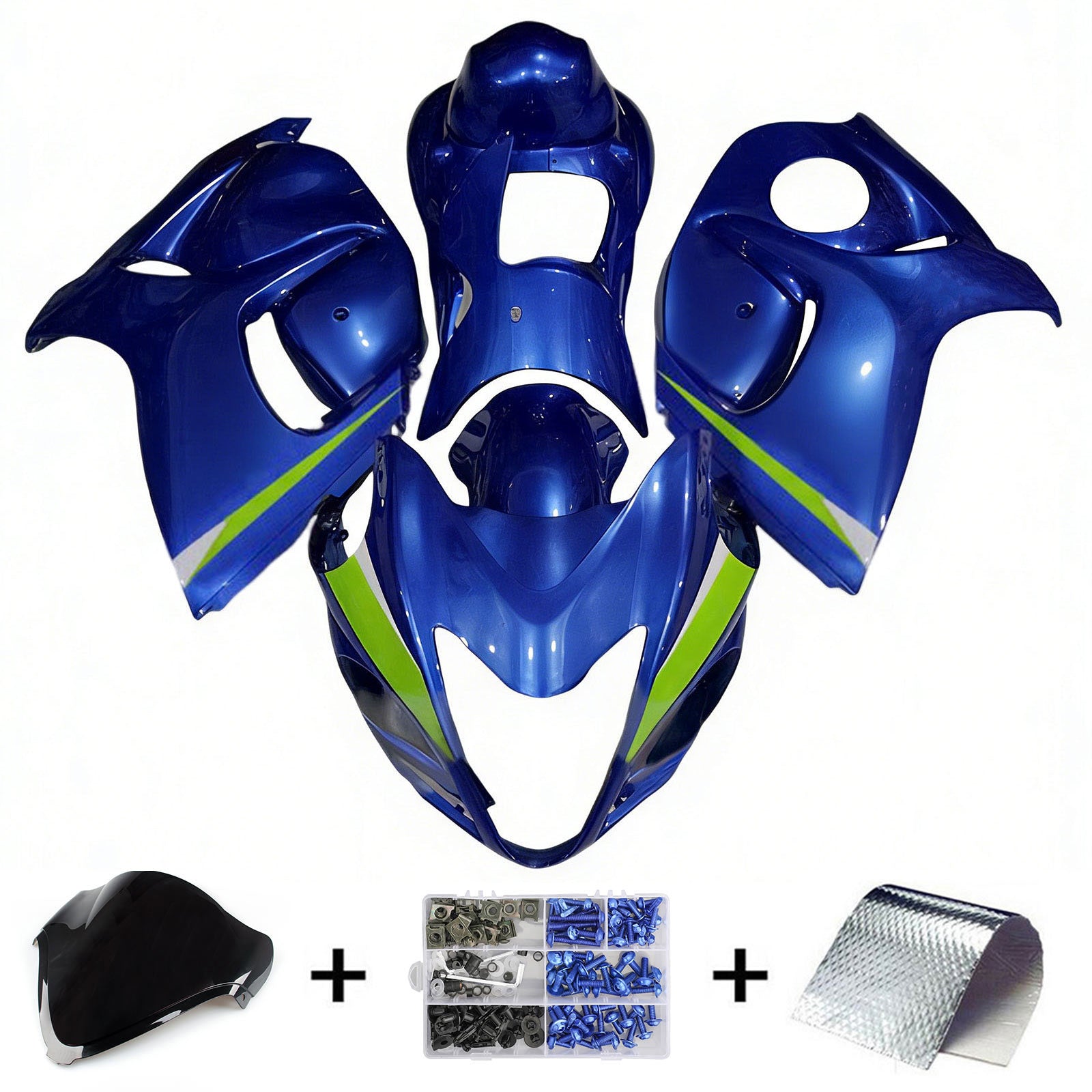 Amotopart Suzuki Hayabusa GSX1300R 2008-2020 Fairing Kit Bodywork Plastic ABS