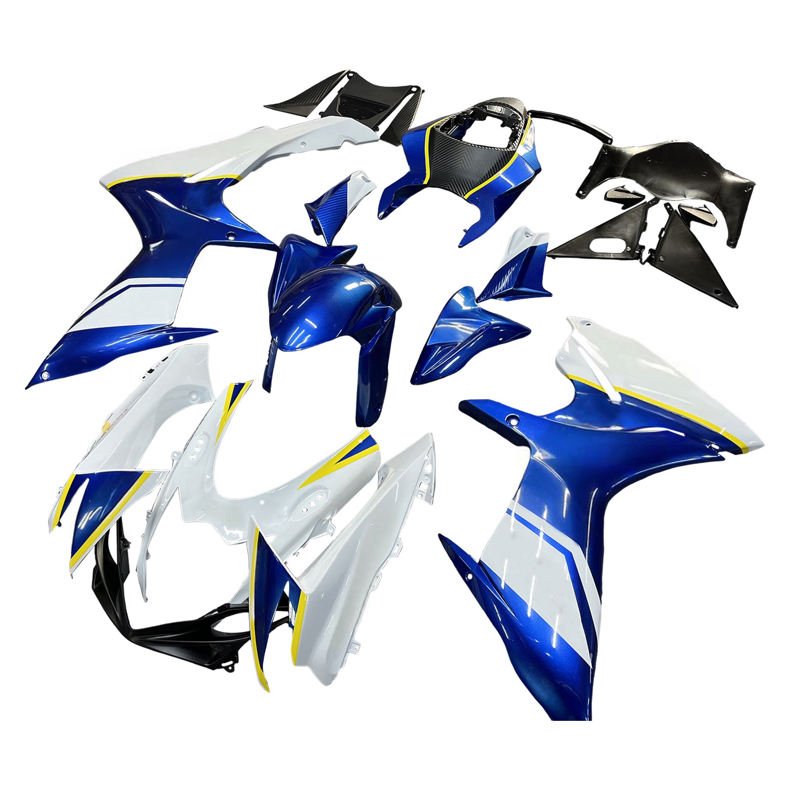 Fairings Plastics Suzuki GSXR 600/750 2011-2024 K11 Blue White Dunlop  Generic