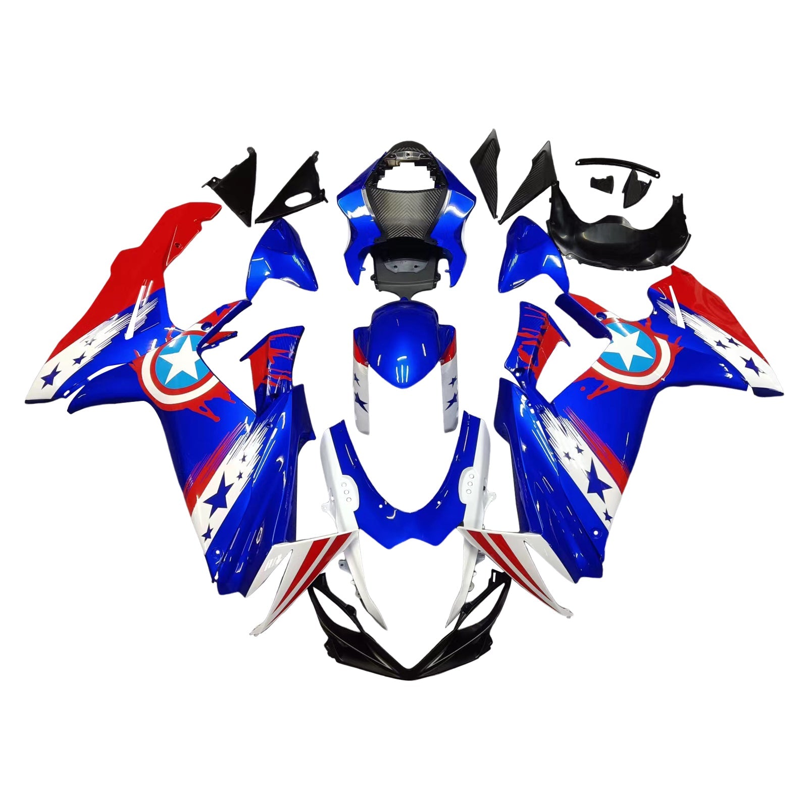 Amotopart Suzuki GSXR 600/750 2011-2025 K11 Fairing Kit Bodywork Plastic ABS