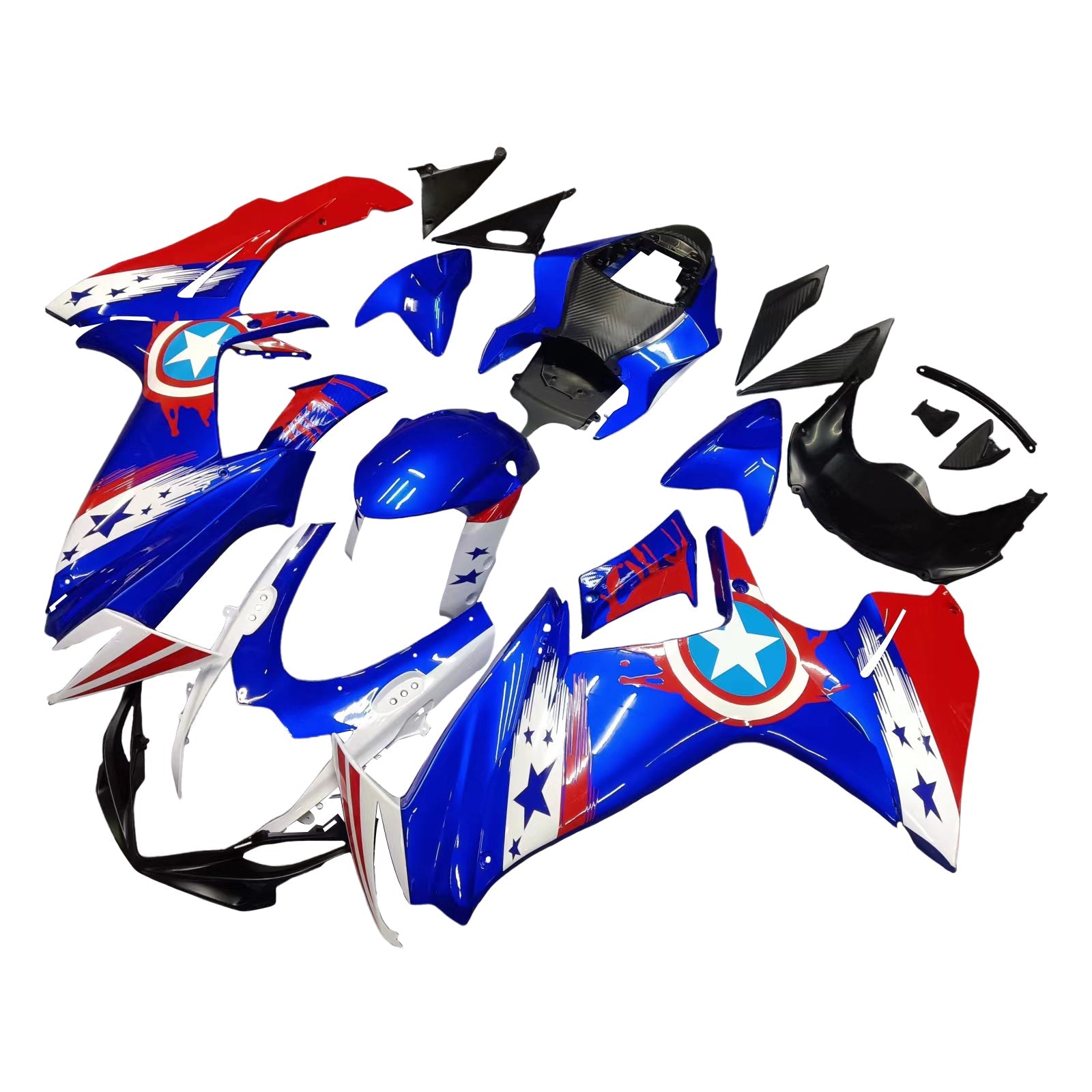 Amotopart Suzuki GSXR 600/750 2011-2025 K11 Fairing Kit Bodywork Plastic ABS