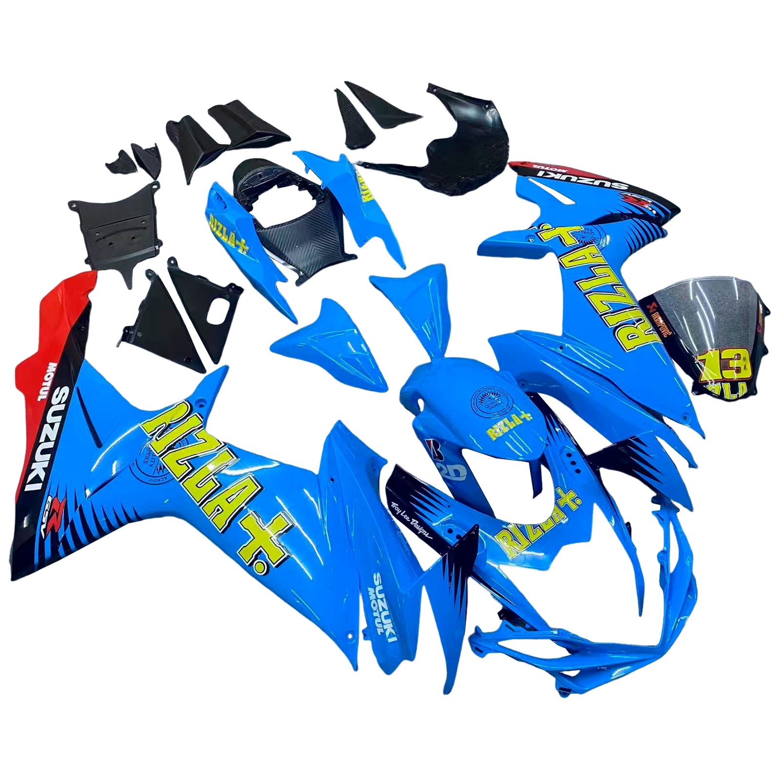 Amotopart Suzuki GSXR 600/750 2011-2025 K11 Fairing Kit Bodywork Plastic ABS