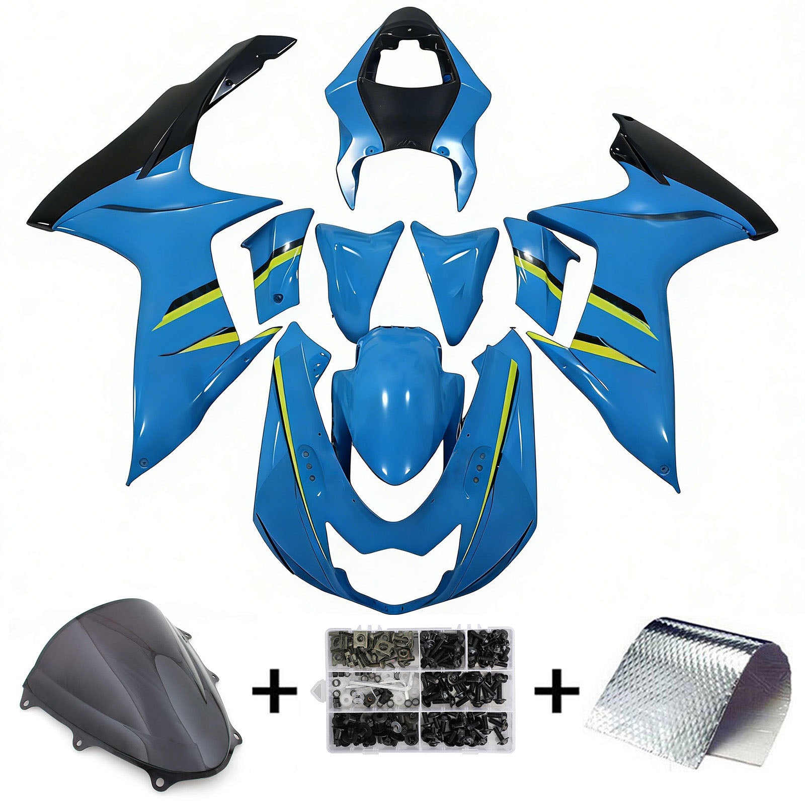 Amotopart Suzuki GSXR 600/750 2011-2025 K11 Fairing Kit Bodywork Plastic ABS
