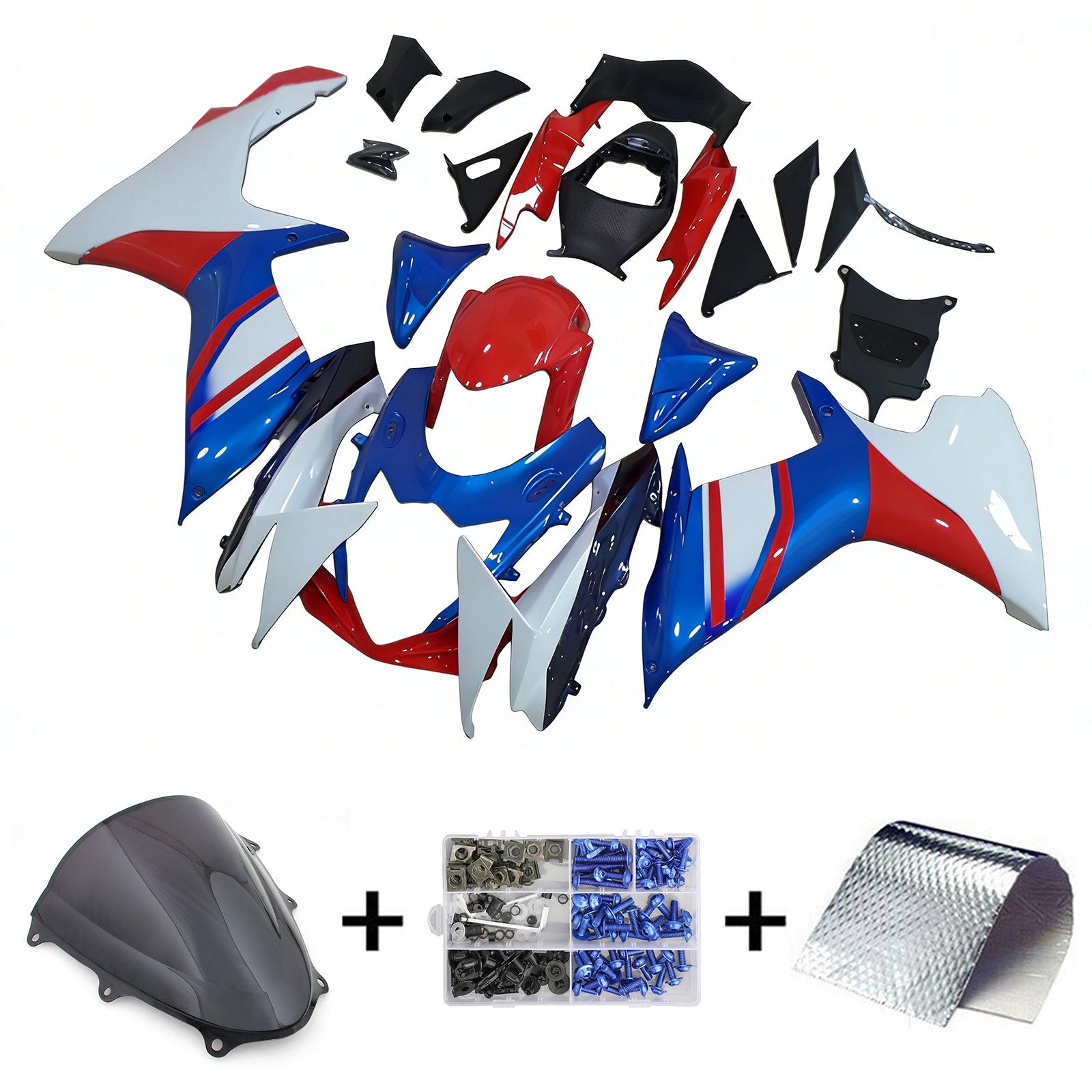 Amotopart Suzuki GSXR 600/750 2011-2024 K11 Kit Carenado Carrocería Plástico ABS