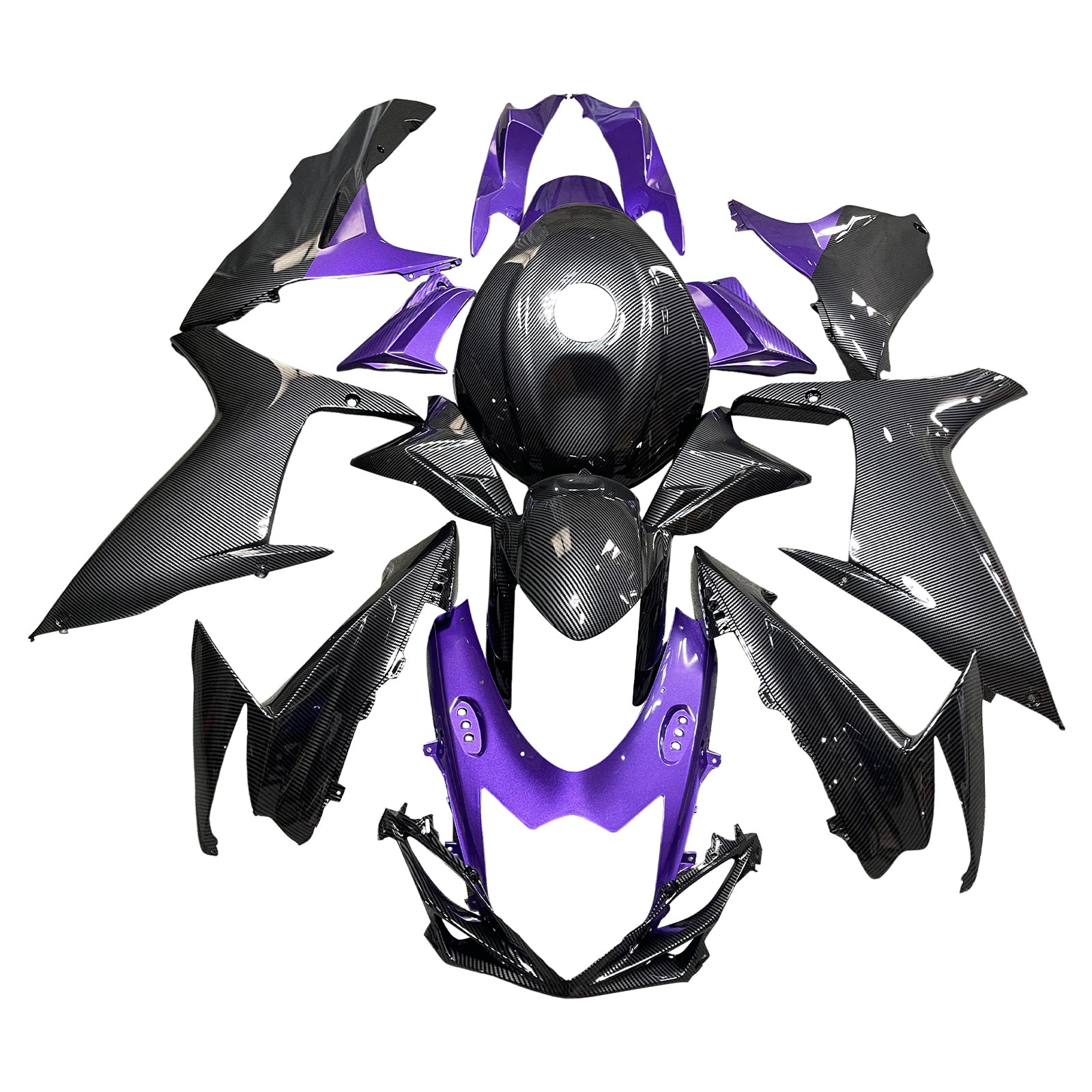 Purple Black Injection Fairing Kit Bodywork Plastic ABS For Suzuki GSXR 600/750 2011-2026 K11