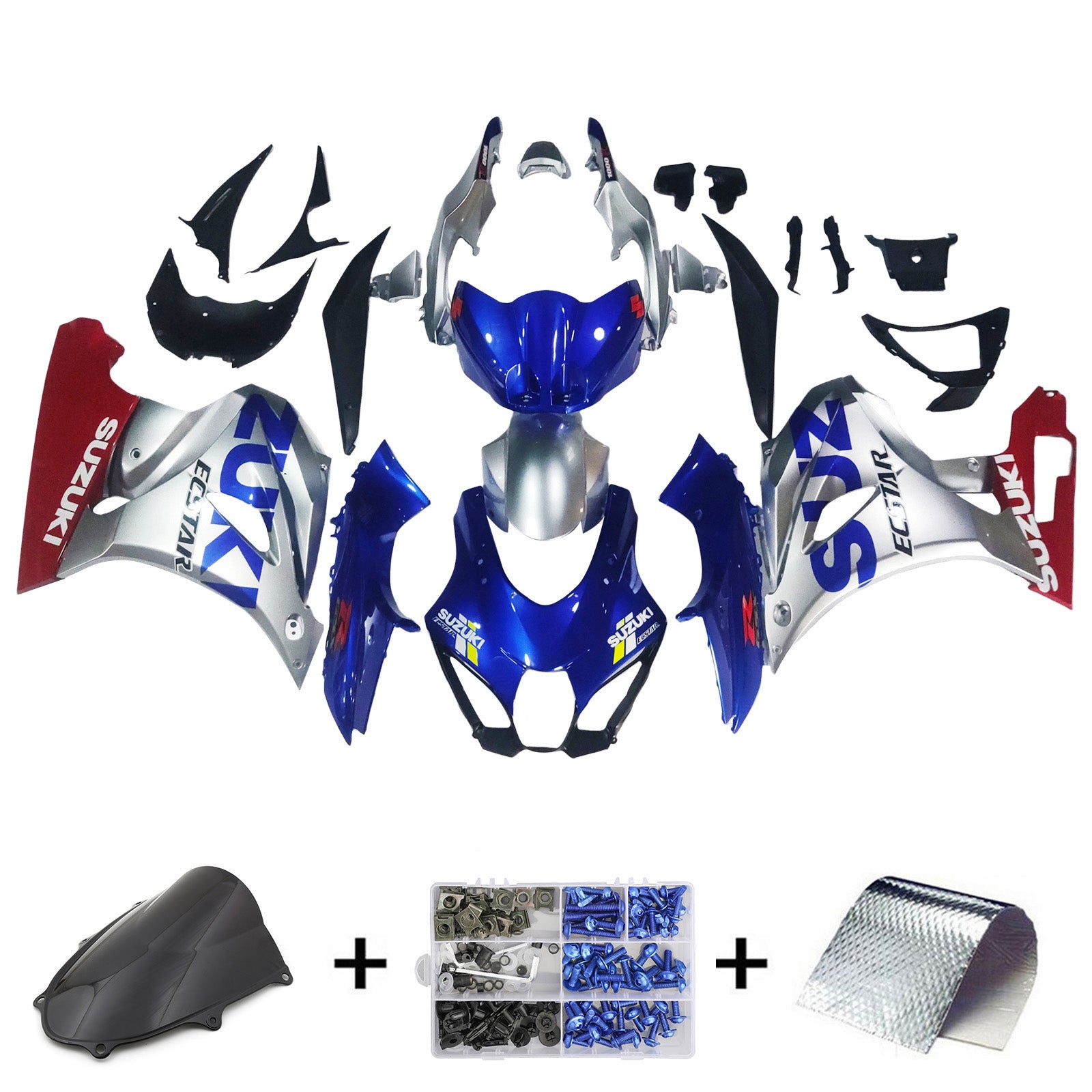 سوزوكي GSXR1000 2017-2023 K17 Fairing Kit هيكل السيارة بلاستيك ABS