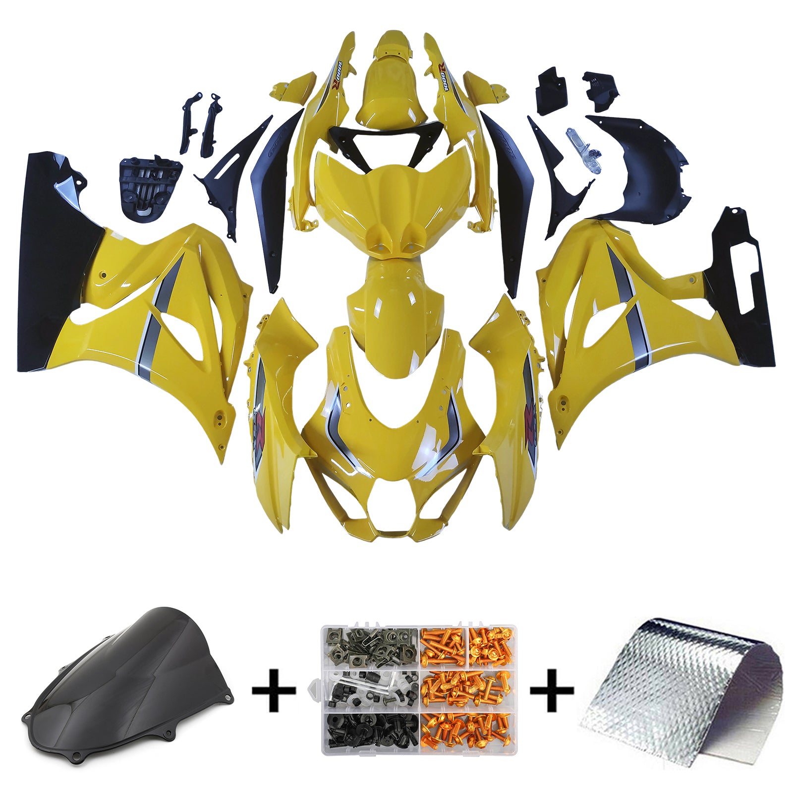 Amotopart Suzuki GSXR1000 2017-2024 K17 Fairing Kit Bodywork Plastic ABS