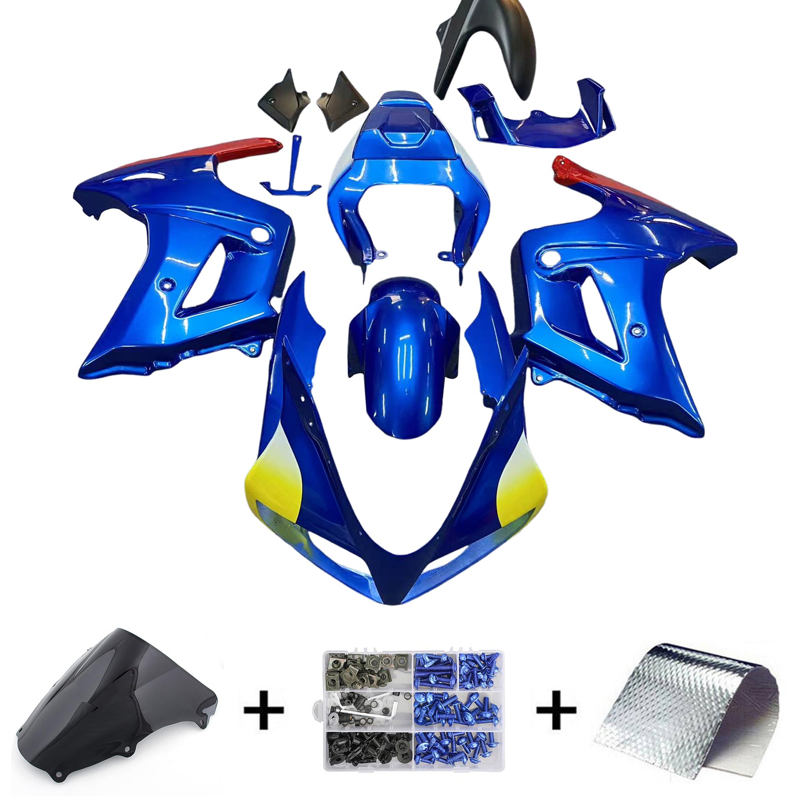 Blue Injection Fairing Kit Bodywork Plastic ABS For Suzuki SV650 2003-2013