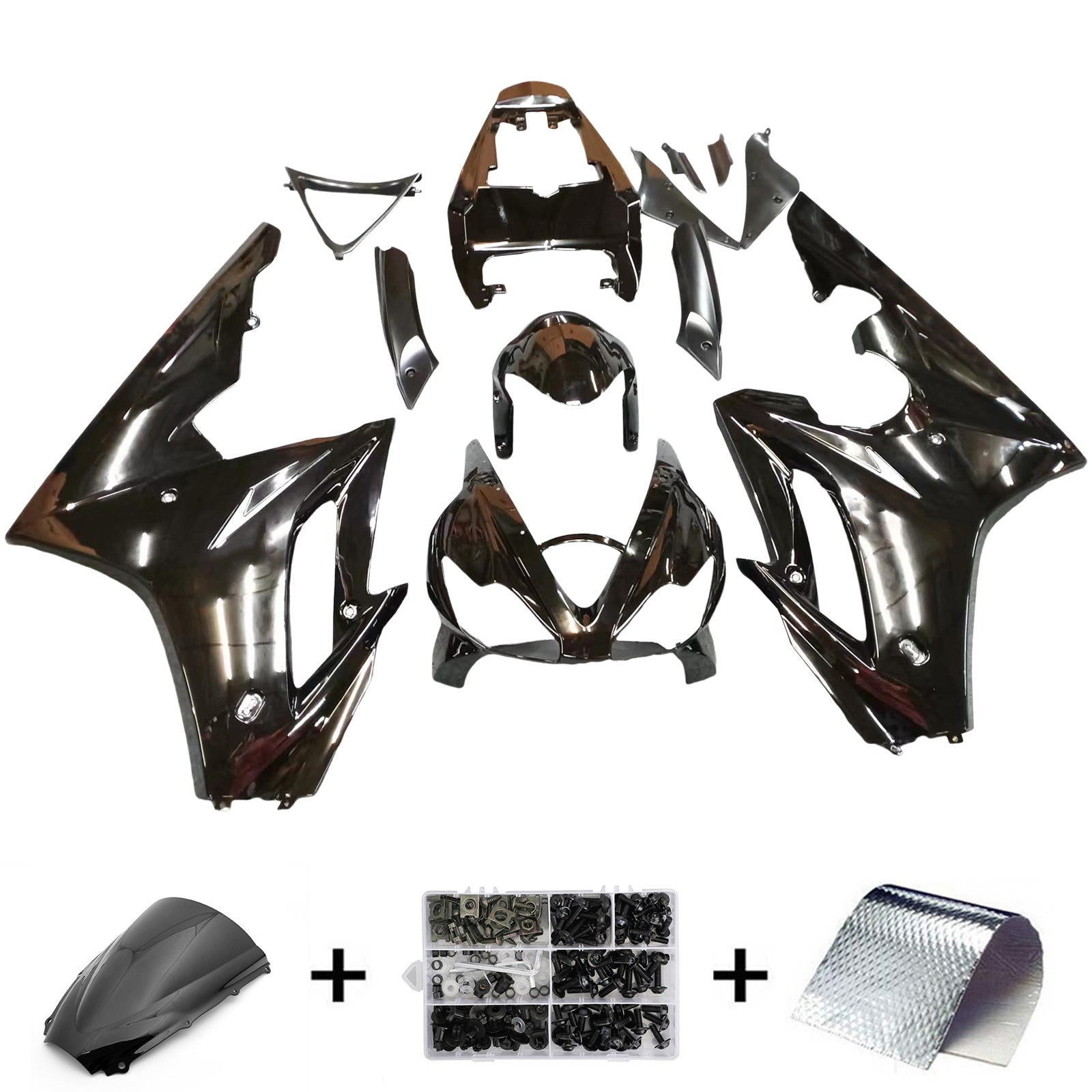 Fairings 2006-2008 Triumph Daytona 675 Black Daytona  Generic