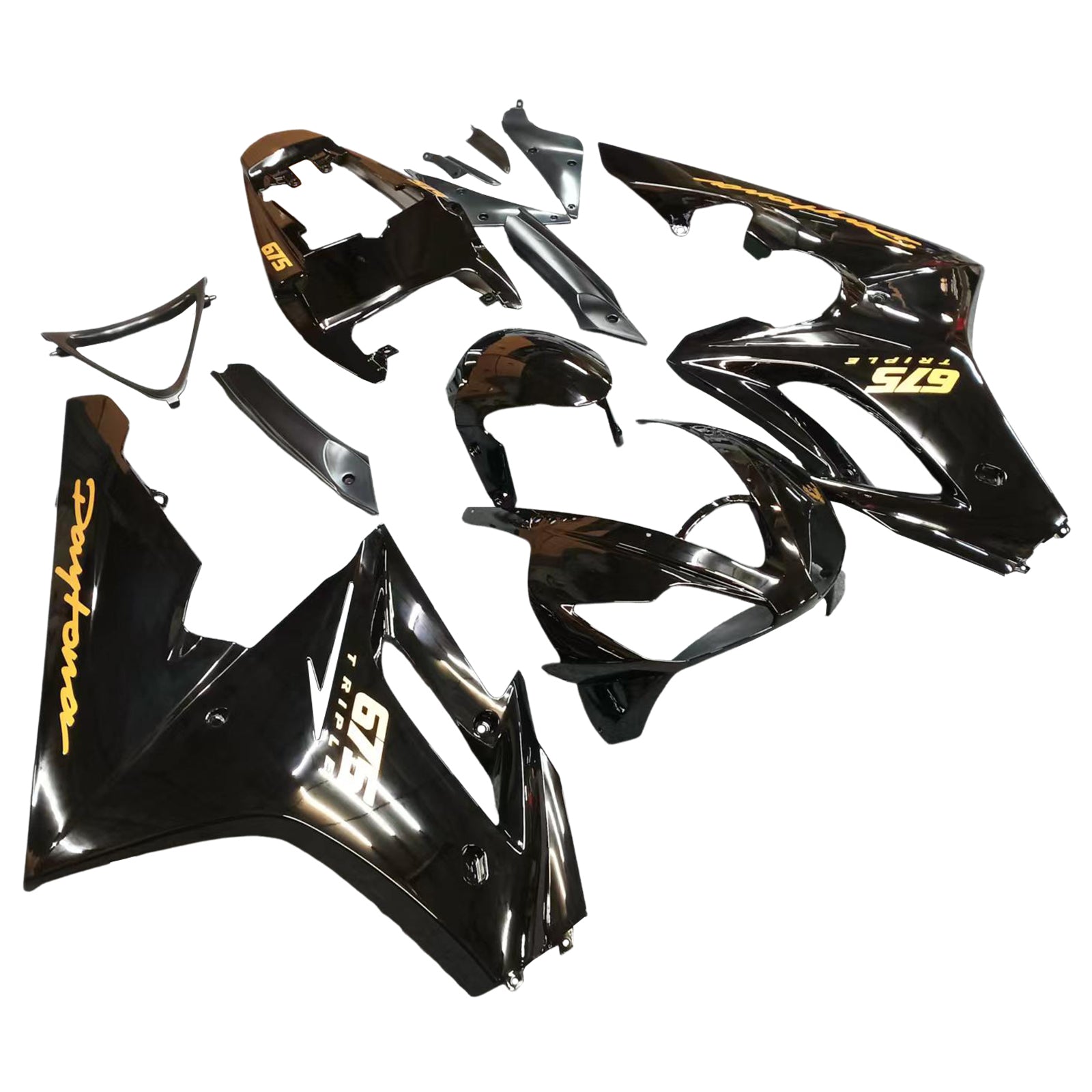Fairings 2006-2008 Triumph Daytona 675 Black Daytona  Generic