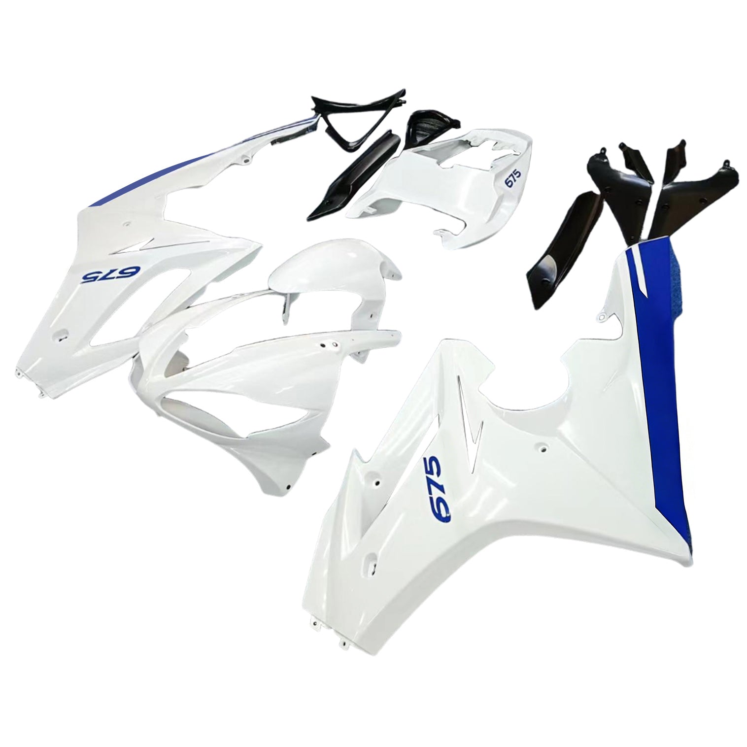 Fairings 2009-2012 Triumph Daytona 675 White Blue Daytona Generic
