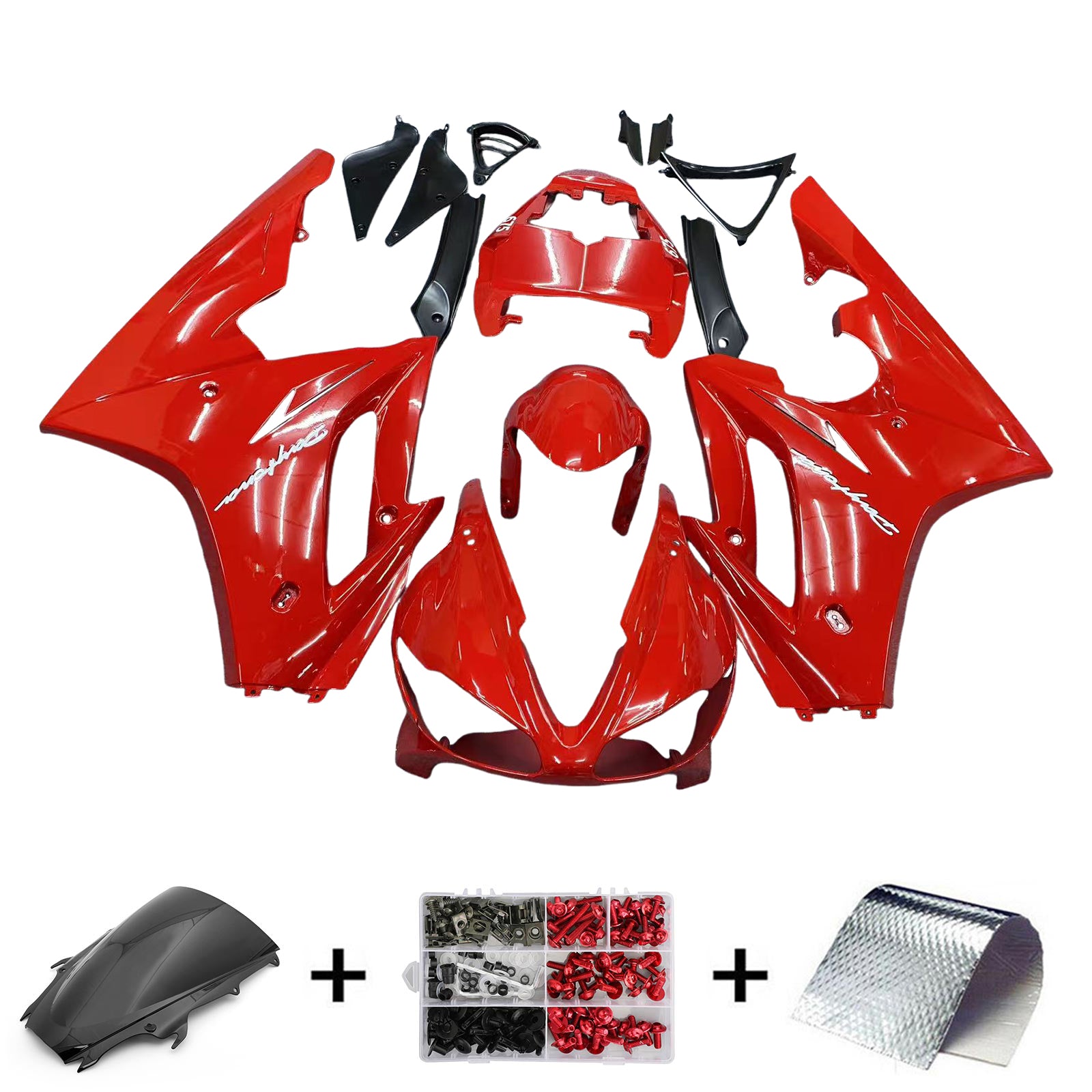 Red Injection Fairing Kit Bodywork Plastic ABS fit For Triumph Daytona 675 2009-2012