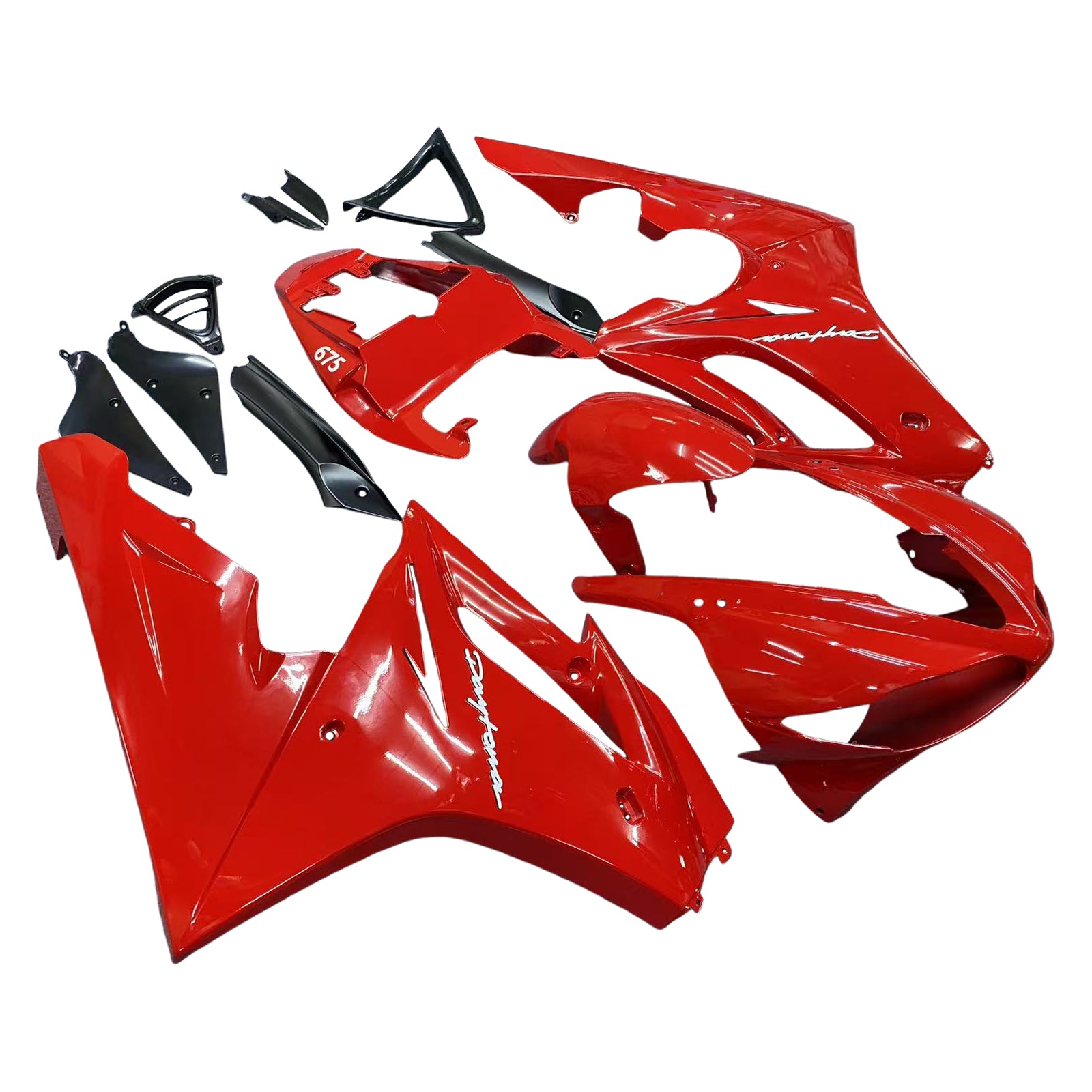 Red Injection Fairing Kit Bodywork Plastic ABS fit For Triumph Daytona 675 2009-2012