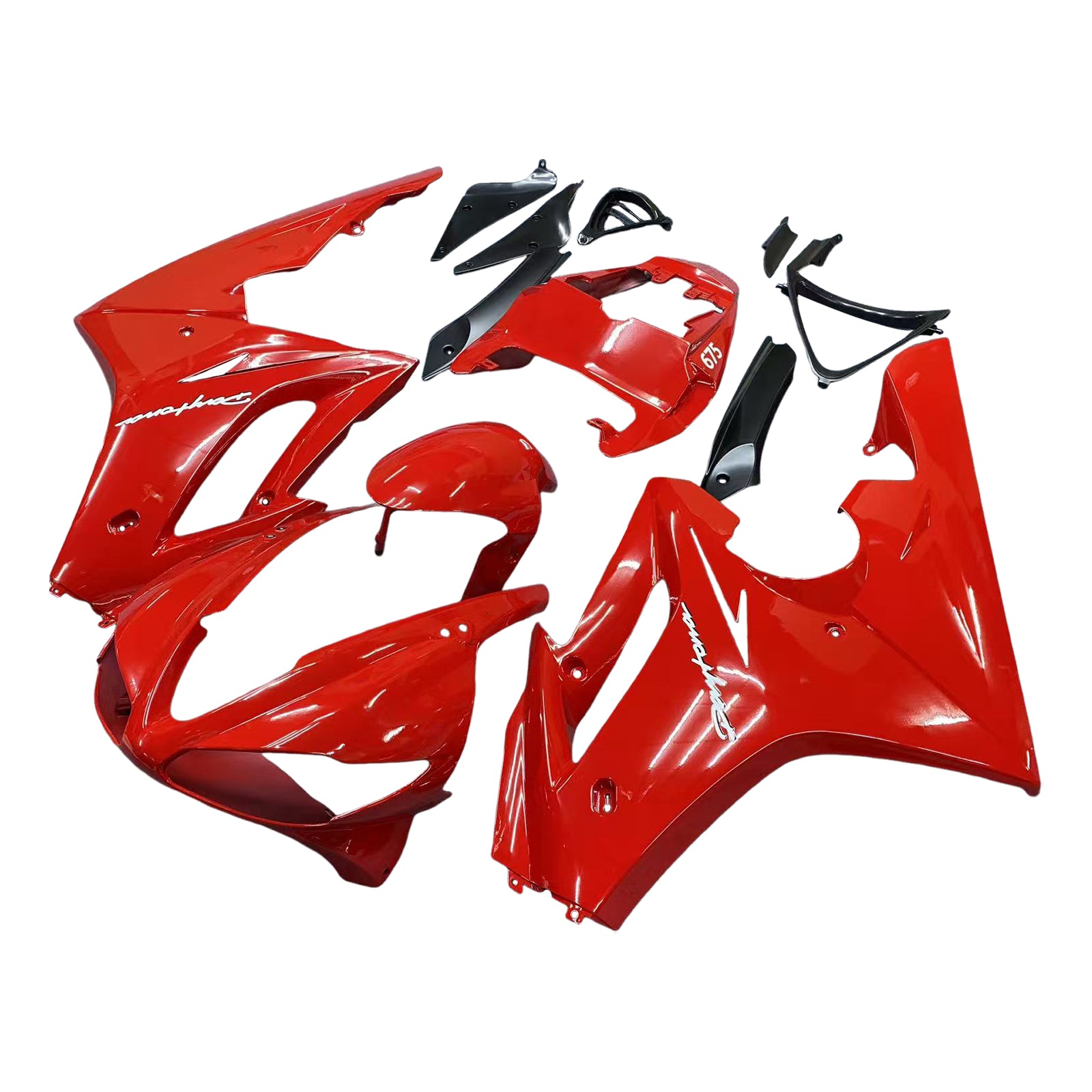 Red Injection Fairing Kit Bodywork Plastic ABS fit For Triumph Daytona 675 2009-2012