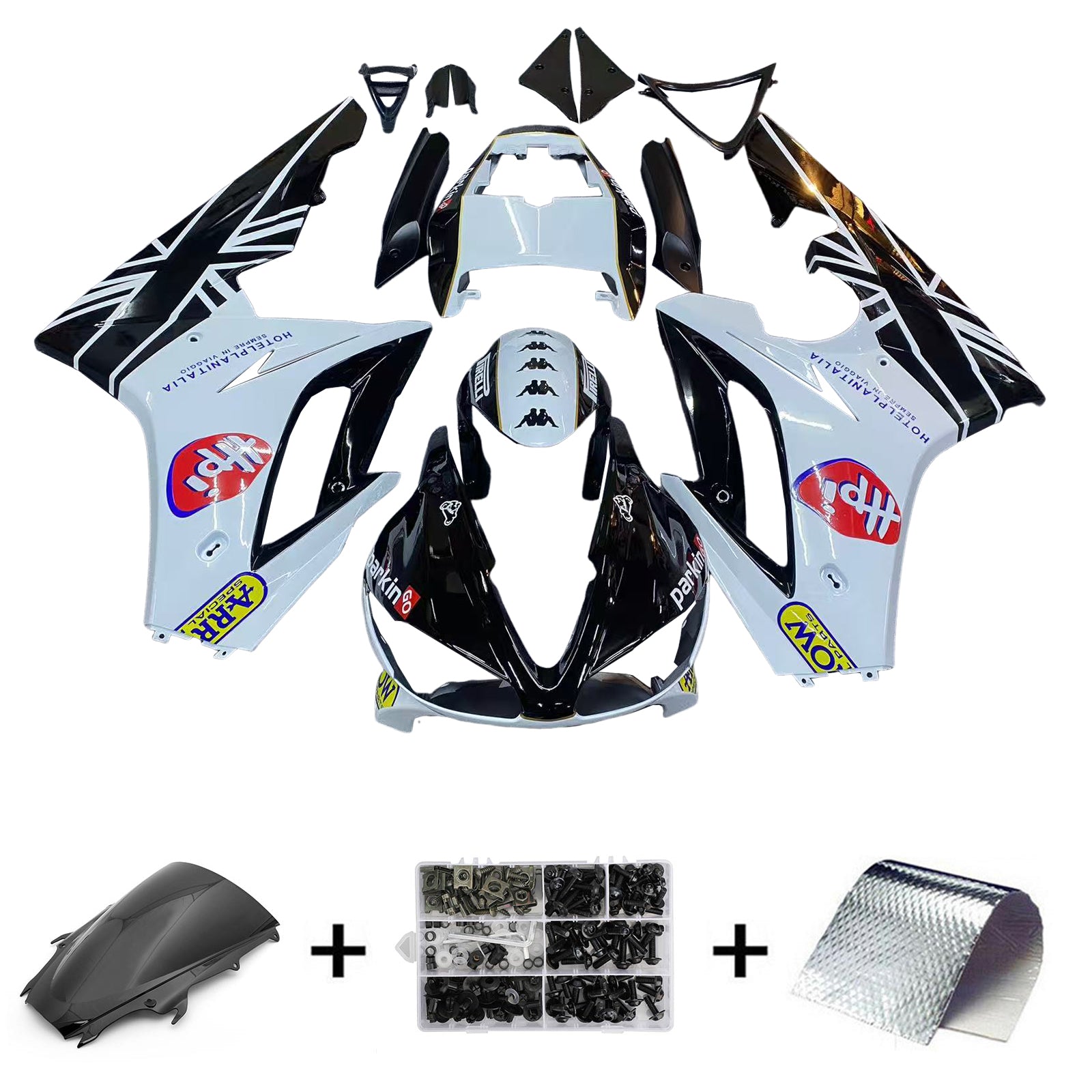 Amotopart Triumph Daytona 675 2009-2012 Fairing Kit Bodywork Plastic ABS