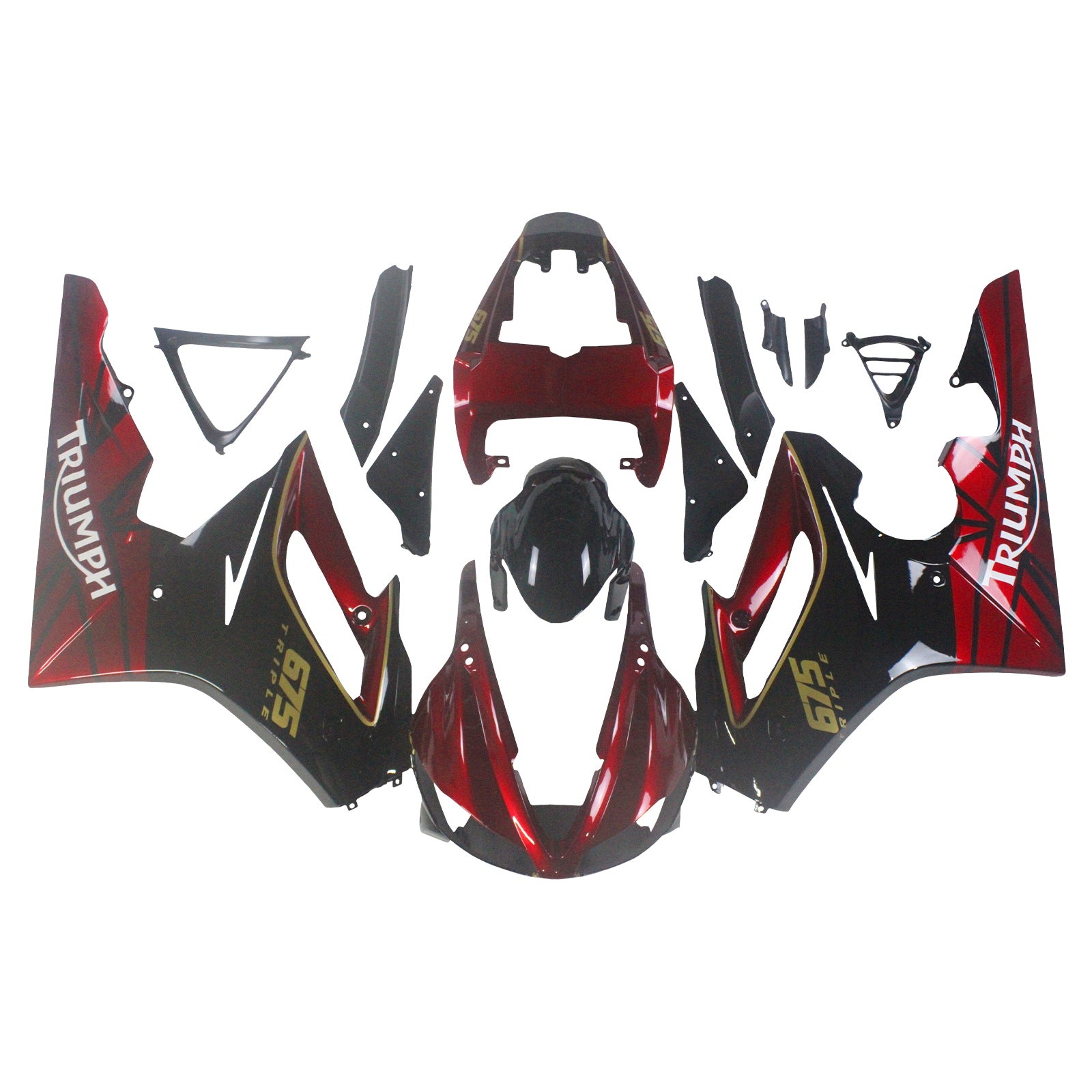 Amotopart Triumph Daytona 675 2009-2012 Fairing Kit Bodywork Plastic ABS