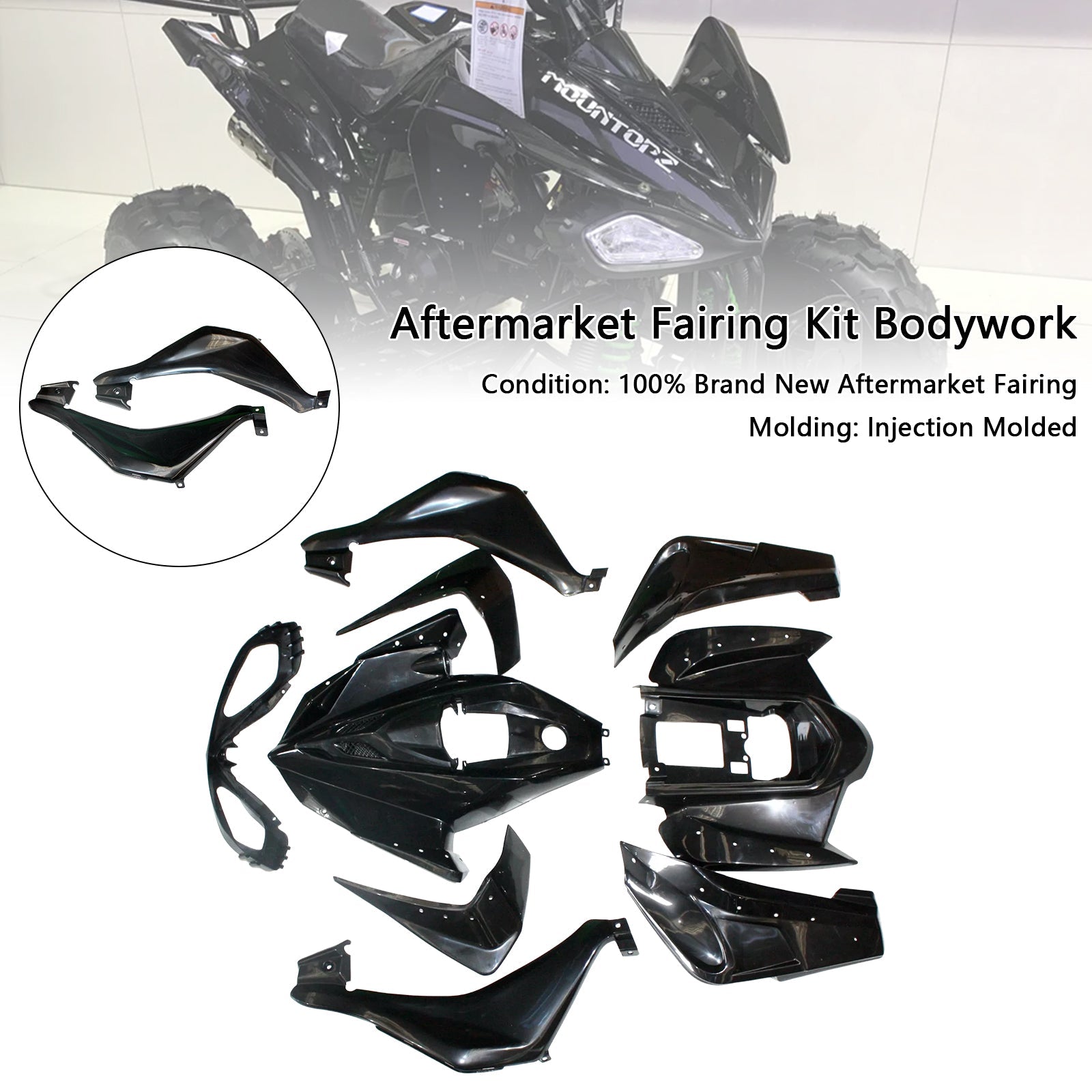 Plastics Fairing Fenders Kit For 110cc 125cc Mars Sport Quad Dirt Bike ATV