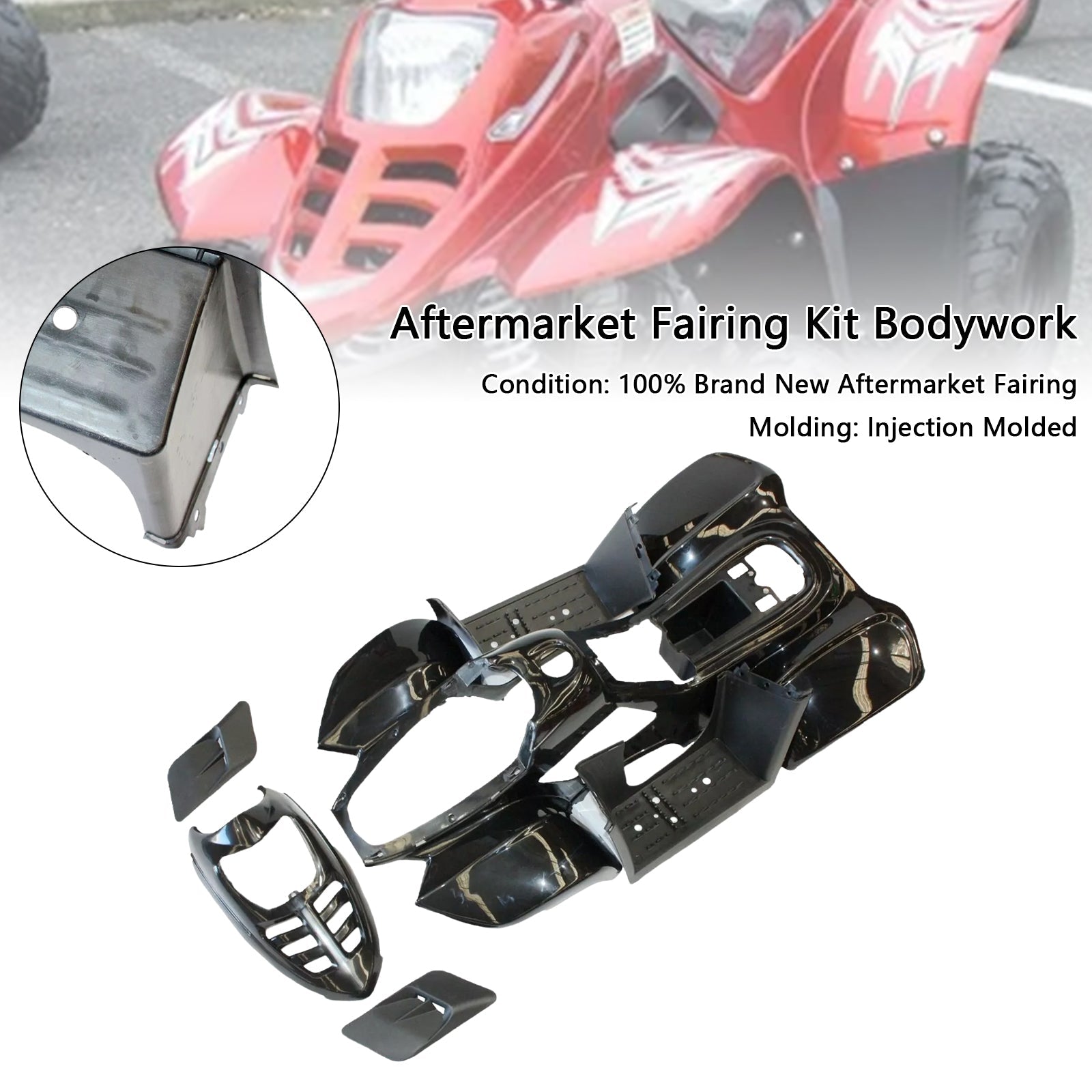 Plastics Fairing Fenders Kit For 50cc 70cc 110cc Dinosaur Quad Dirt Bike ATV