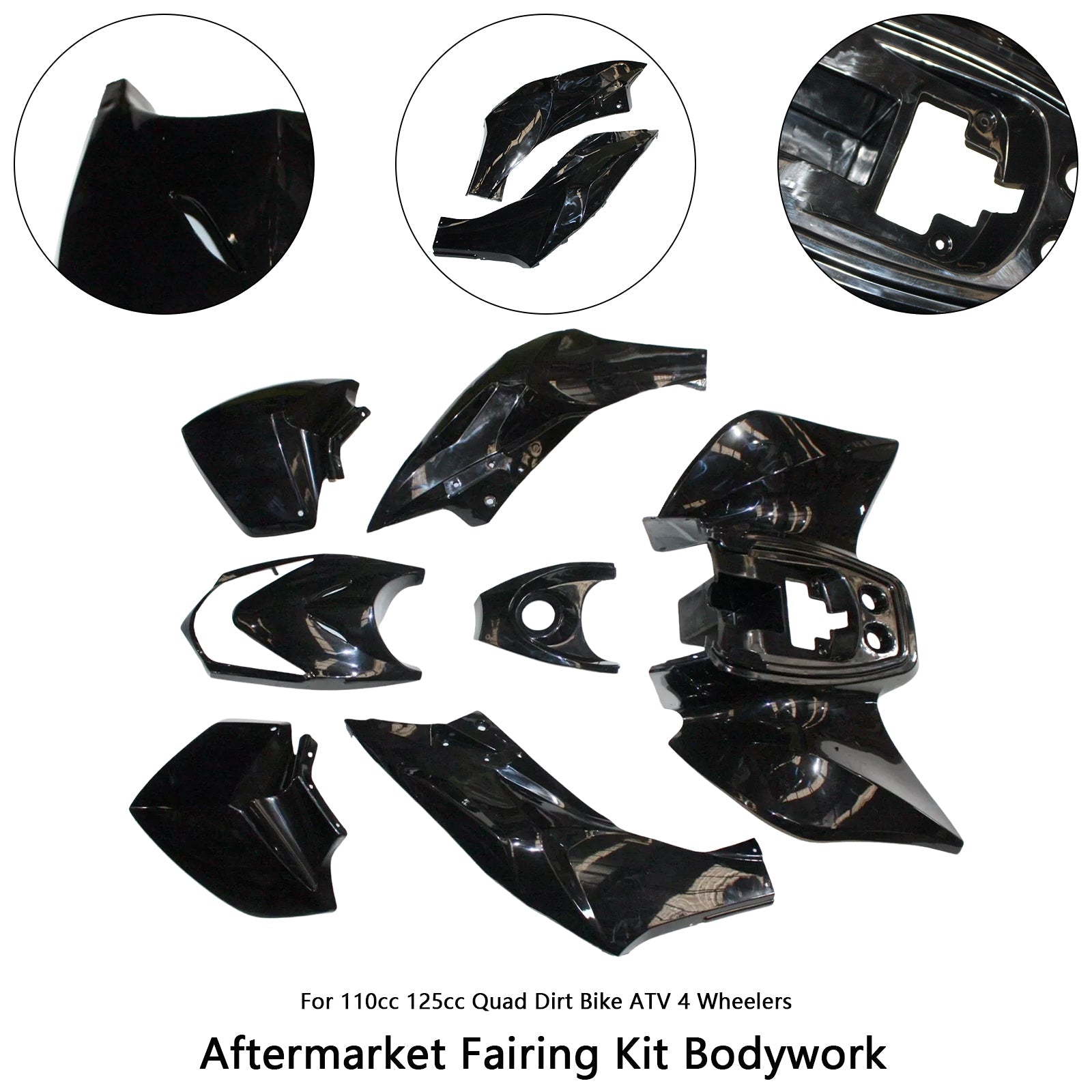 Plastics Fairing Fender Guards Cover Kit For 125cc Tiger Quad Dirt Bike ATV