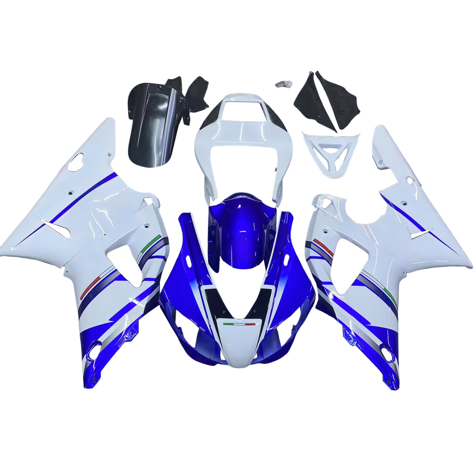 Fairings 1998-1999 Yamaha YZF-R1 Blue White No.46 FIAT   Generic