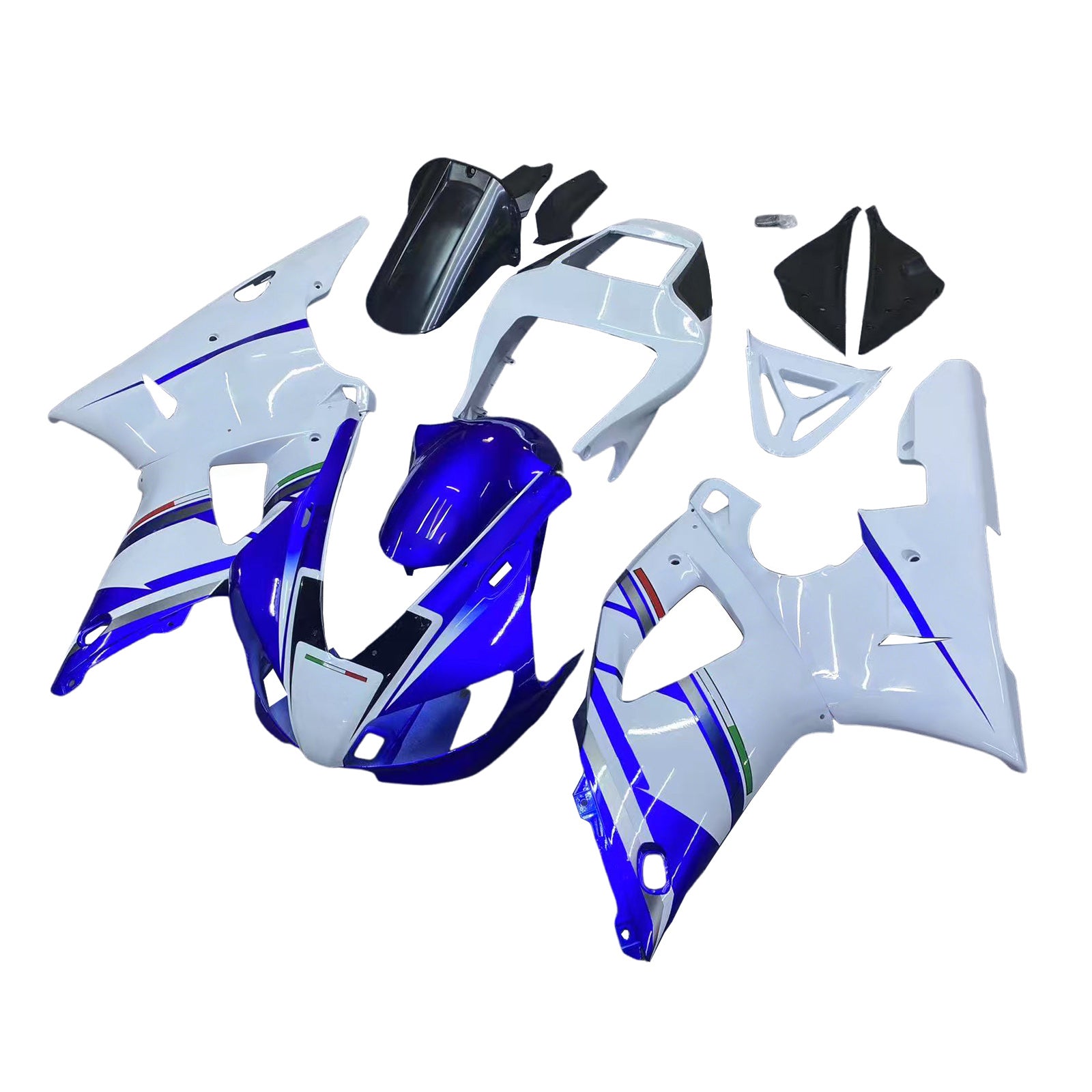 Fairings 1998-1999 Yamaha YZF-R1 Blue White No.46 FIAT   Generic