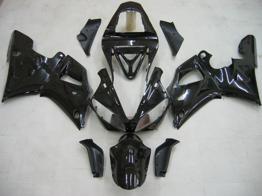 Fairings 2000-2001 Yamaha YZF-R1 Black YZF  Generic