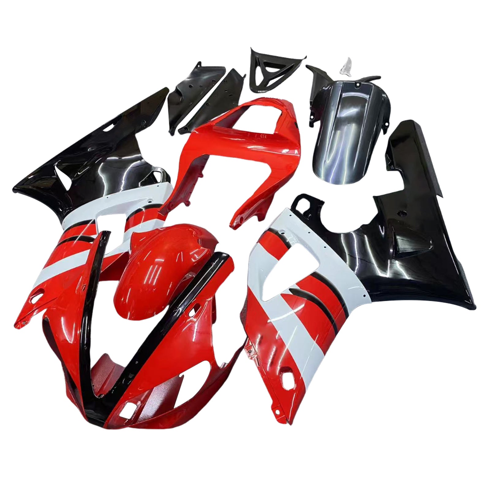 Fairings 2000-2001 Yamaha YZF-R1 Red White Black YZF  Generic