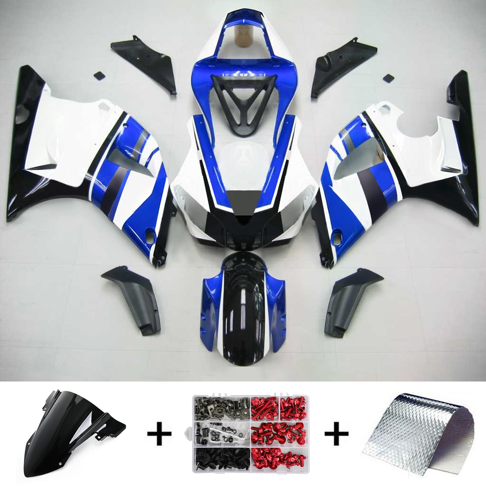 Injection Fairing Kit Bodywork Plastic ABS fit For Yamaha YZF 1000 R1 2000-2001 Generic