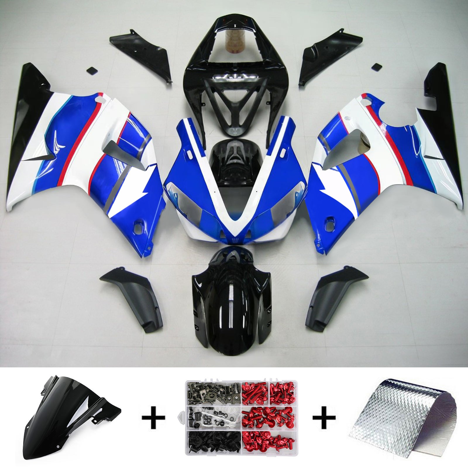 Kit Carenado Para Yamaha YZF 1000 R1 2000-2001 Genérico