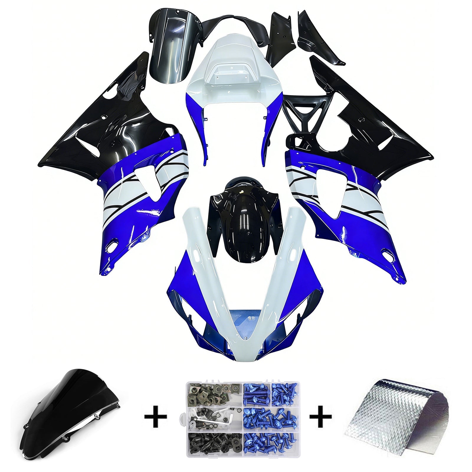 Yamaha YZF 1000 R1 2000-2001 Fairing Kit Bodywork Plastic ABS