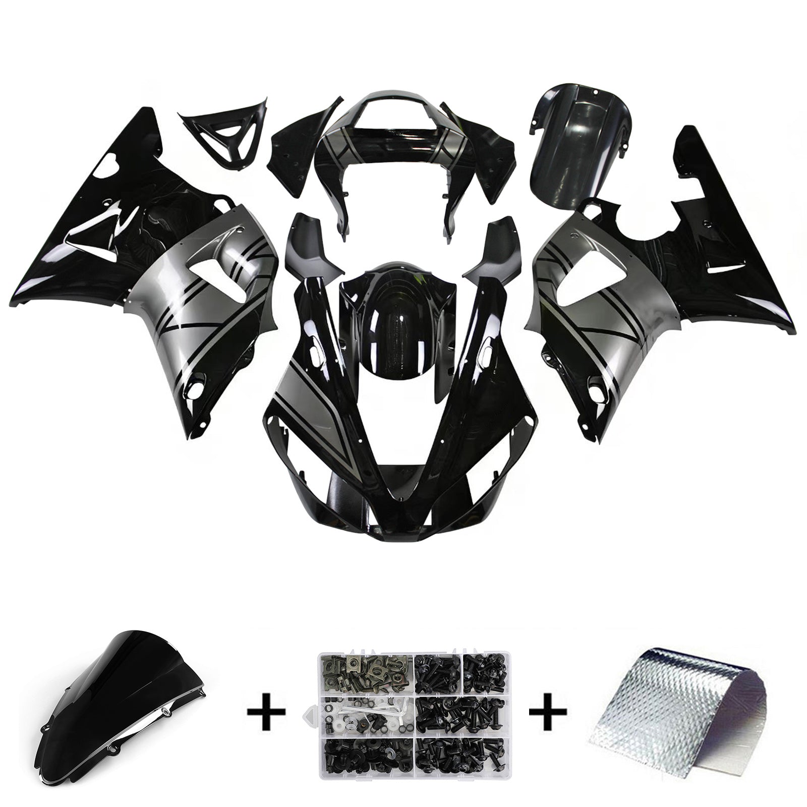 Yamaha YZF 1000 R1 2000-2001 Fairing Kit Bodywork Plastic ABS