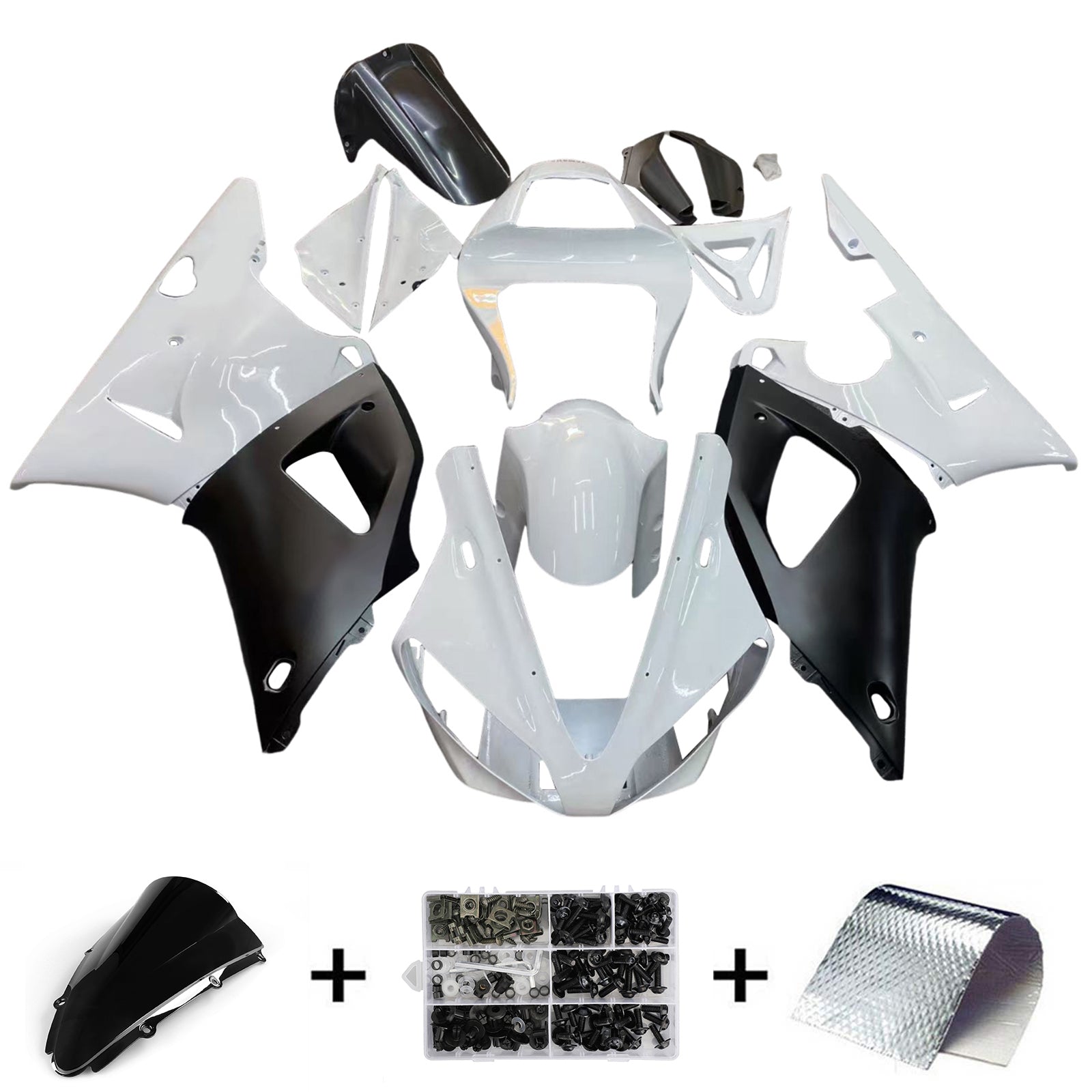 Yamaha YZF 1000 R1 2000-2001 Fairing Kit Bodywork Plastic ABS