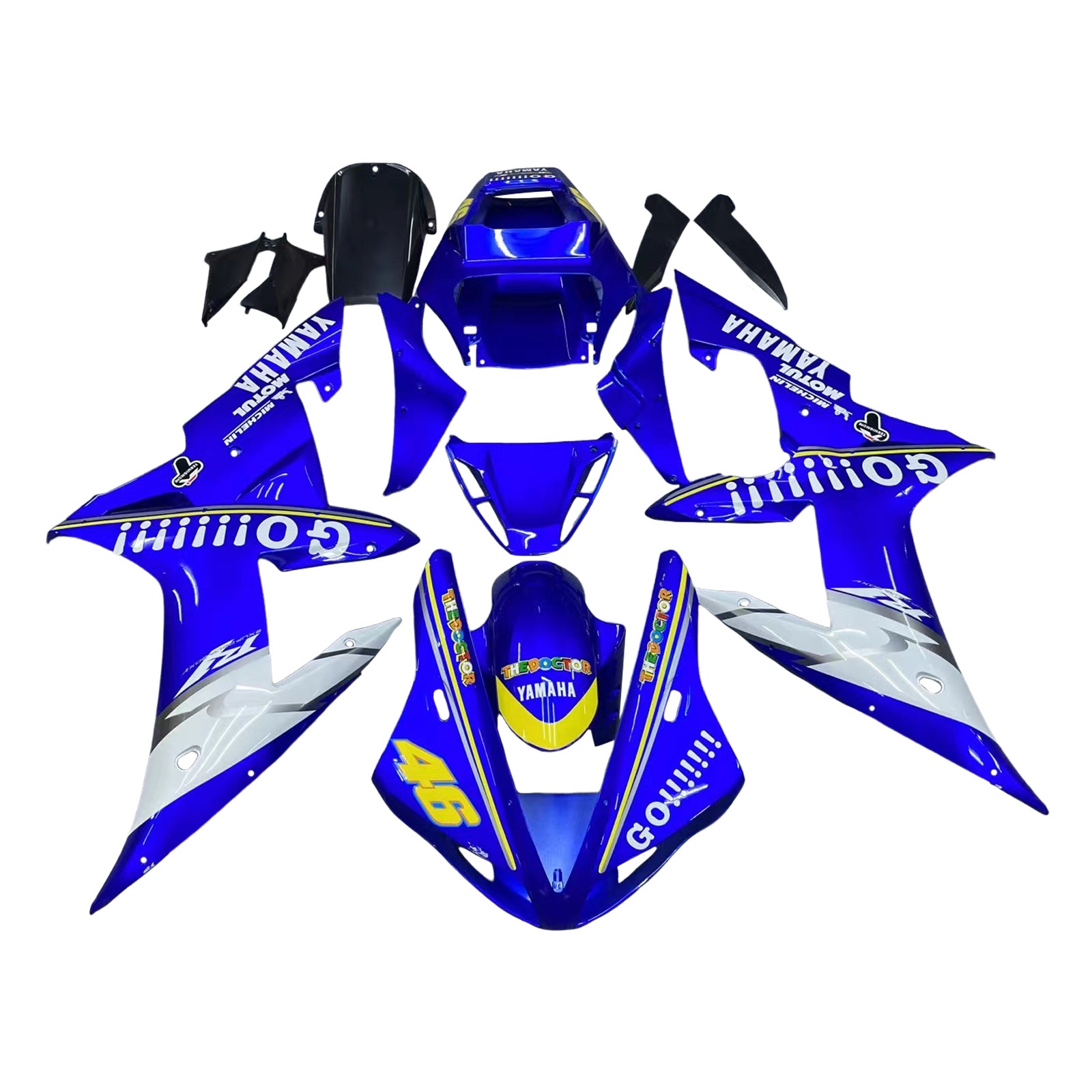 Fairings 2002-2003 Yamaha YZF-R1Blue No.46 R1