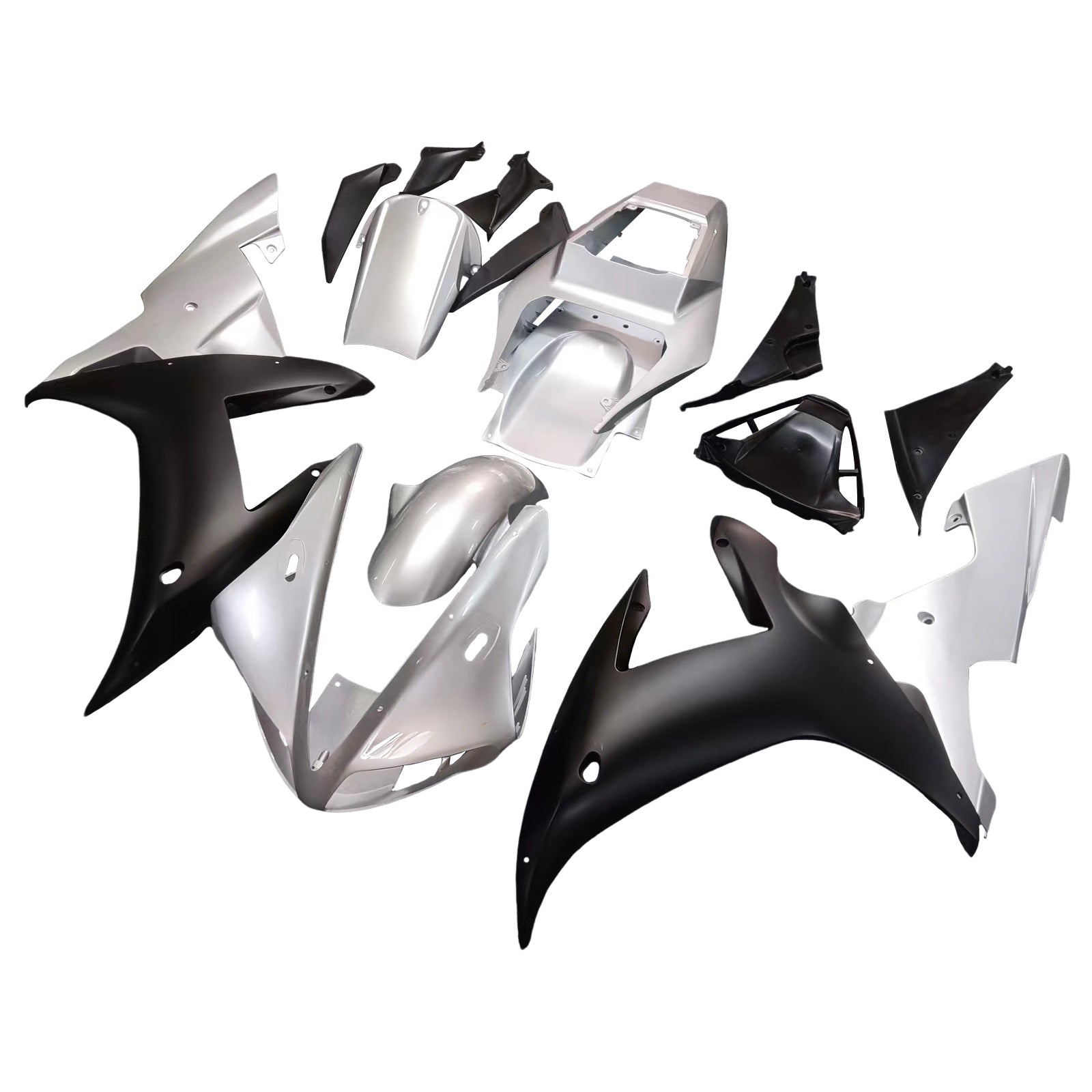 Fairings 2002-2003 Yamaha YZF-R1 Silver Black R1