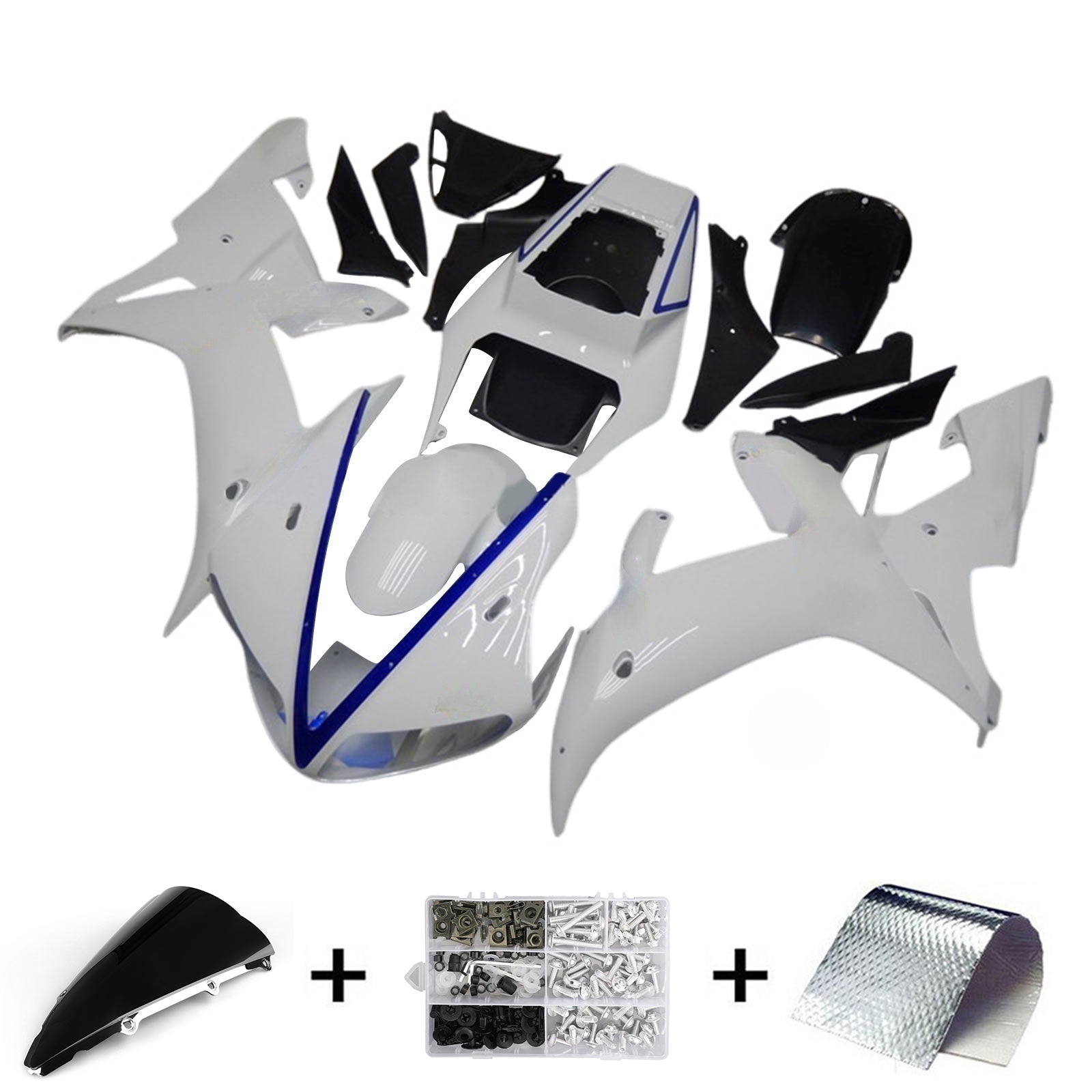 Yamaha YZF 1000 R1 2002-2003 Fairing Kit Bodywork Plastic ABS