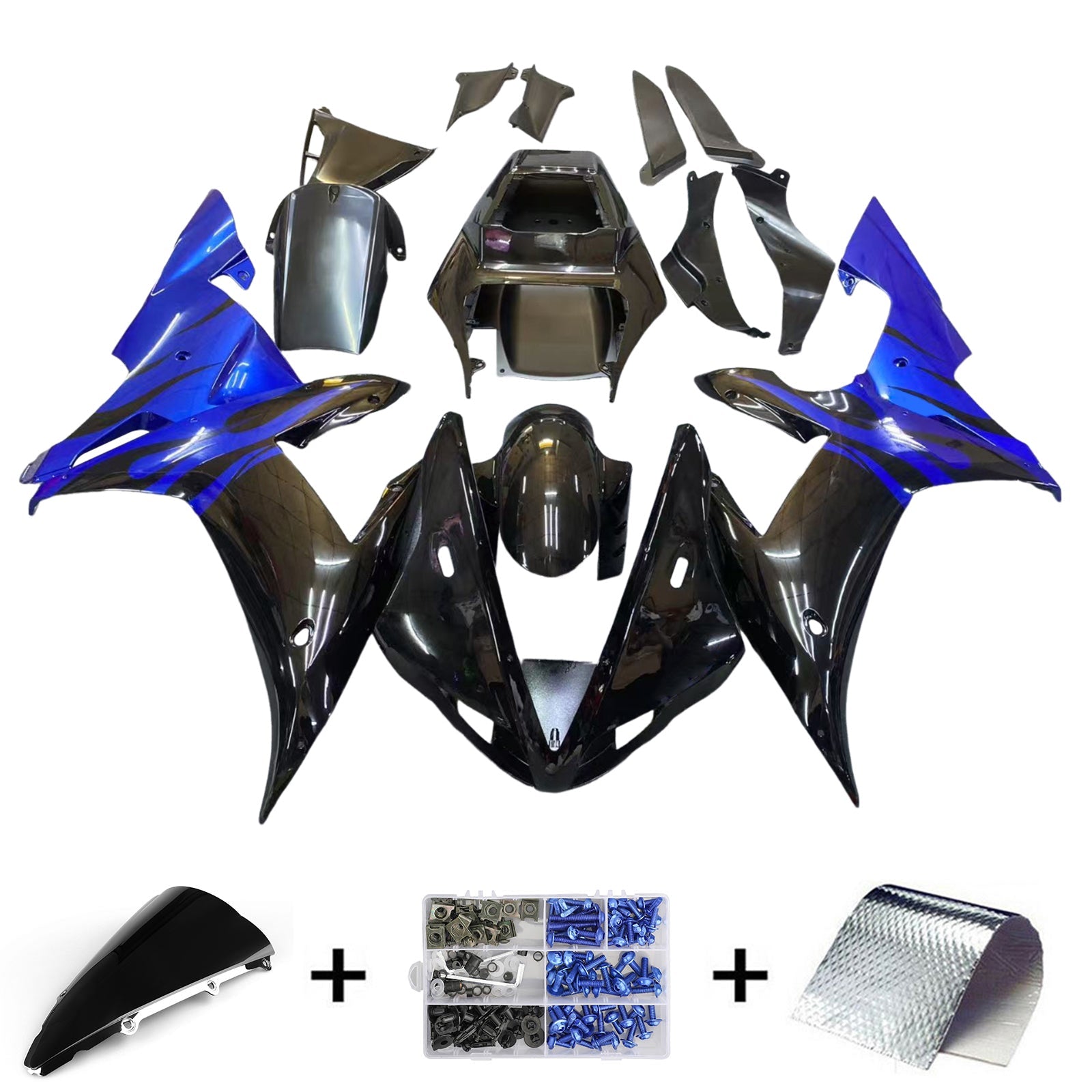 Yamaha YZF 1000 R1 2002-2003 Fairing Kit Bodywork Plastic ABS